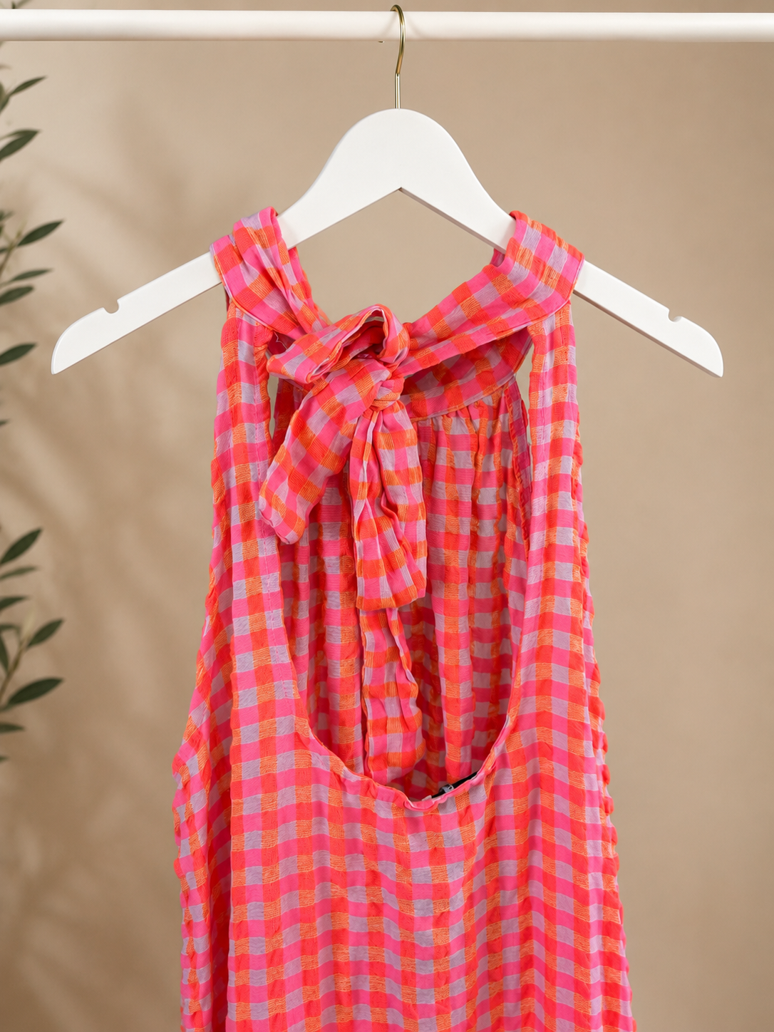VESTIDO VICHY FLUOR