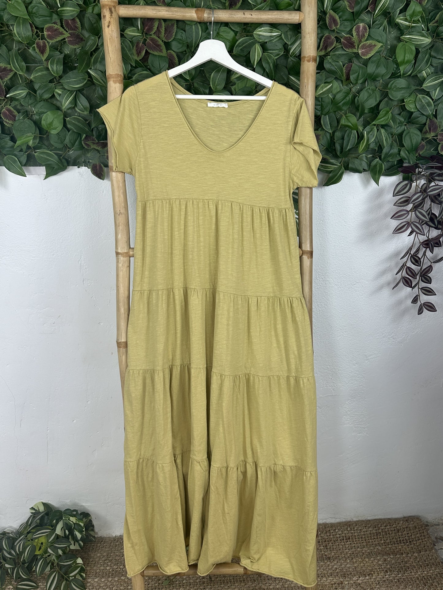VESTIDO ALGODÓN VOLANTES