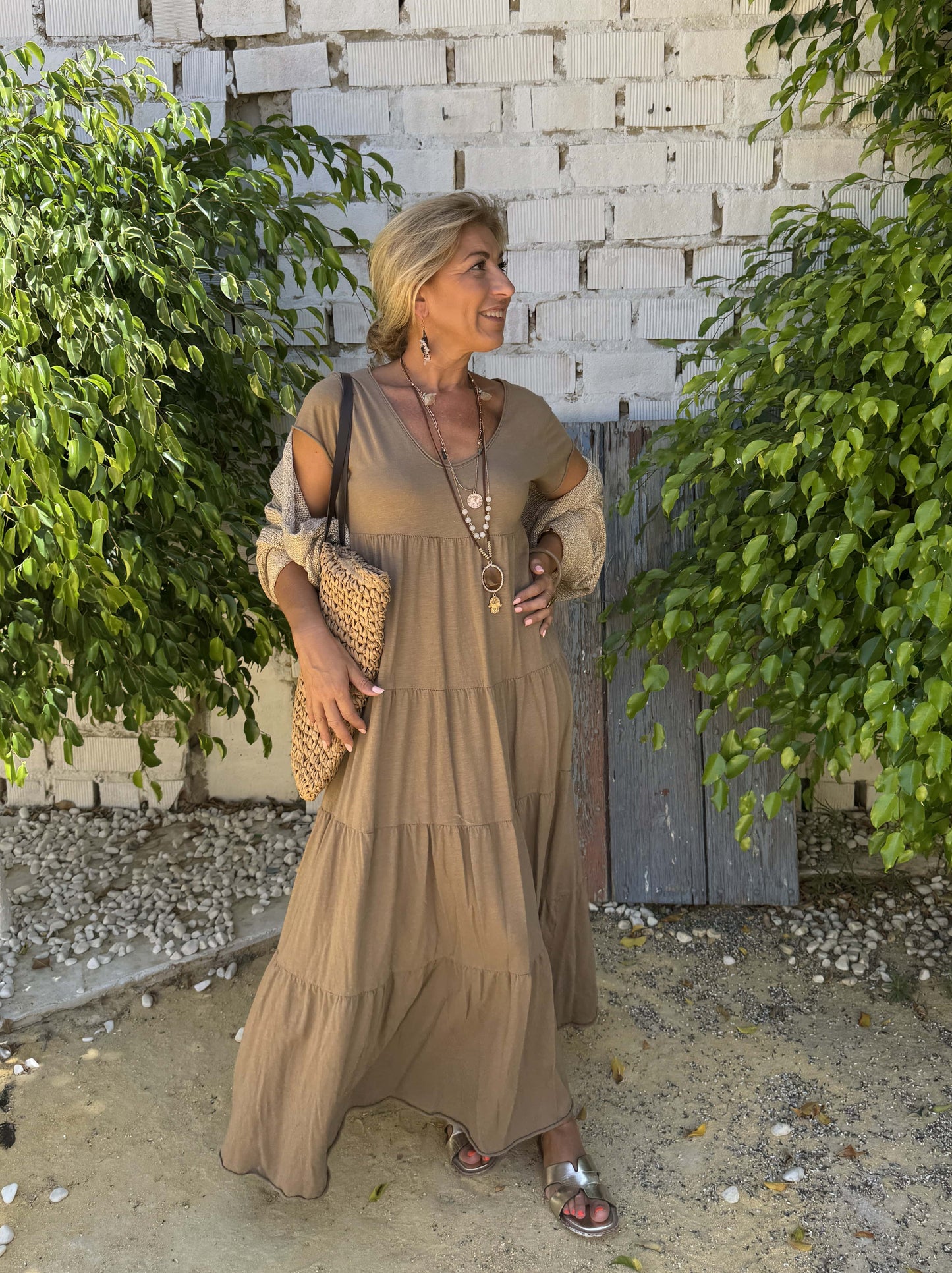 VESTIDO ALGODÓN VOLANTES