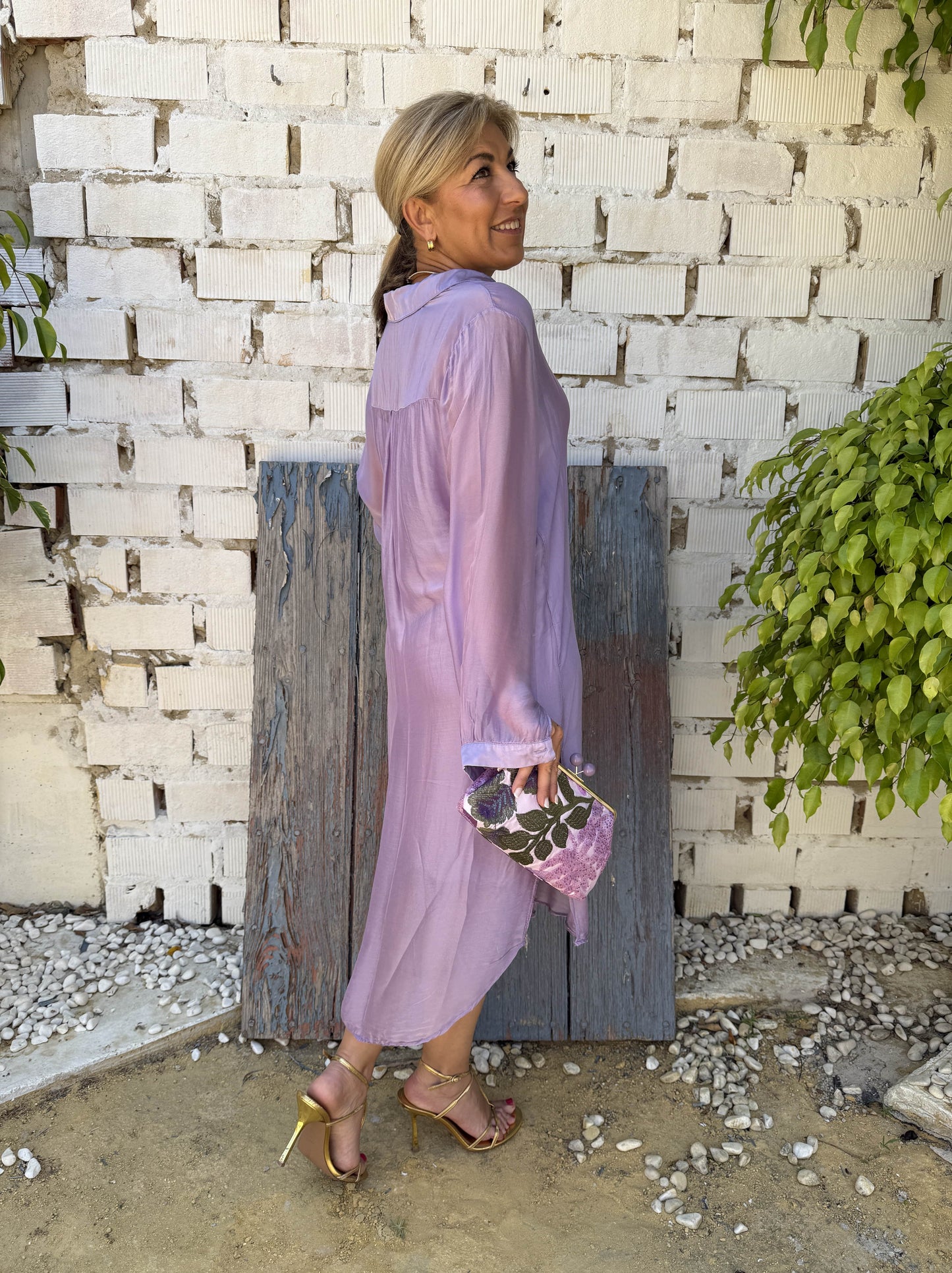 TRANSPARENT SHIRT DRESS