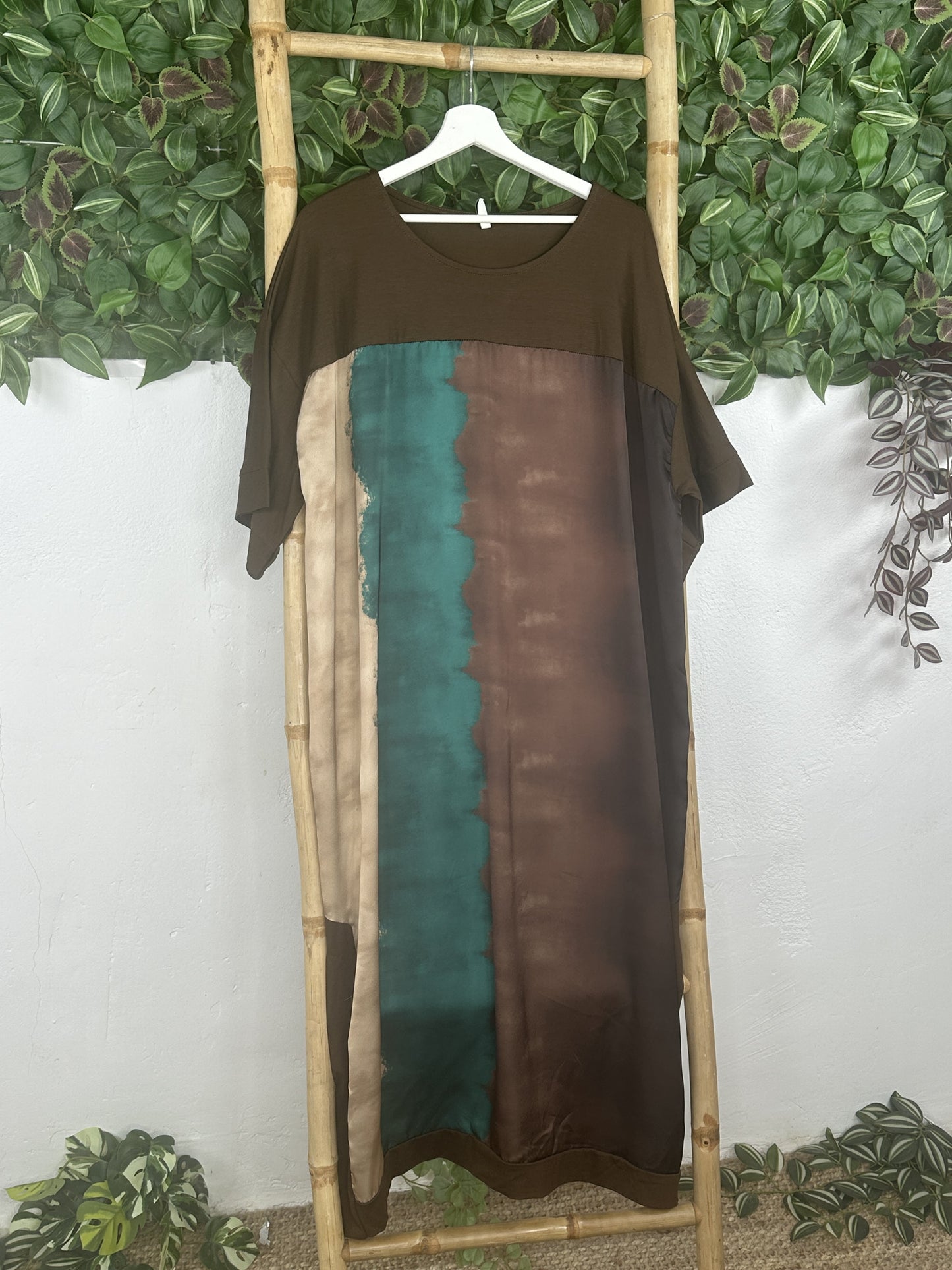 VESTIDO CURVY SATINADO DIFUMINADO