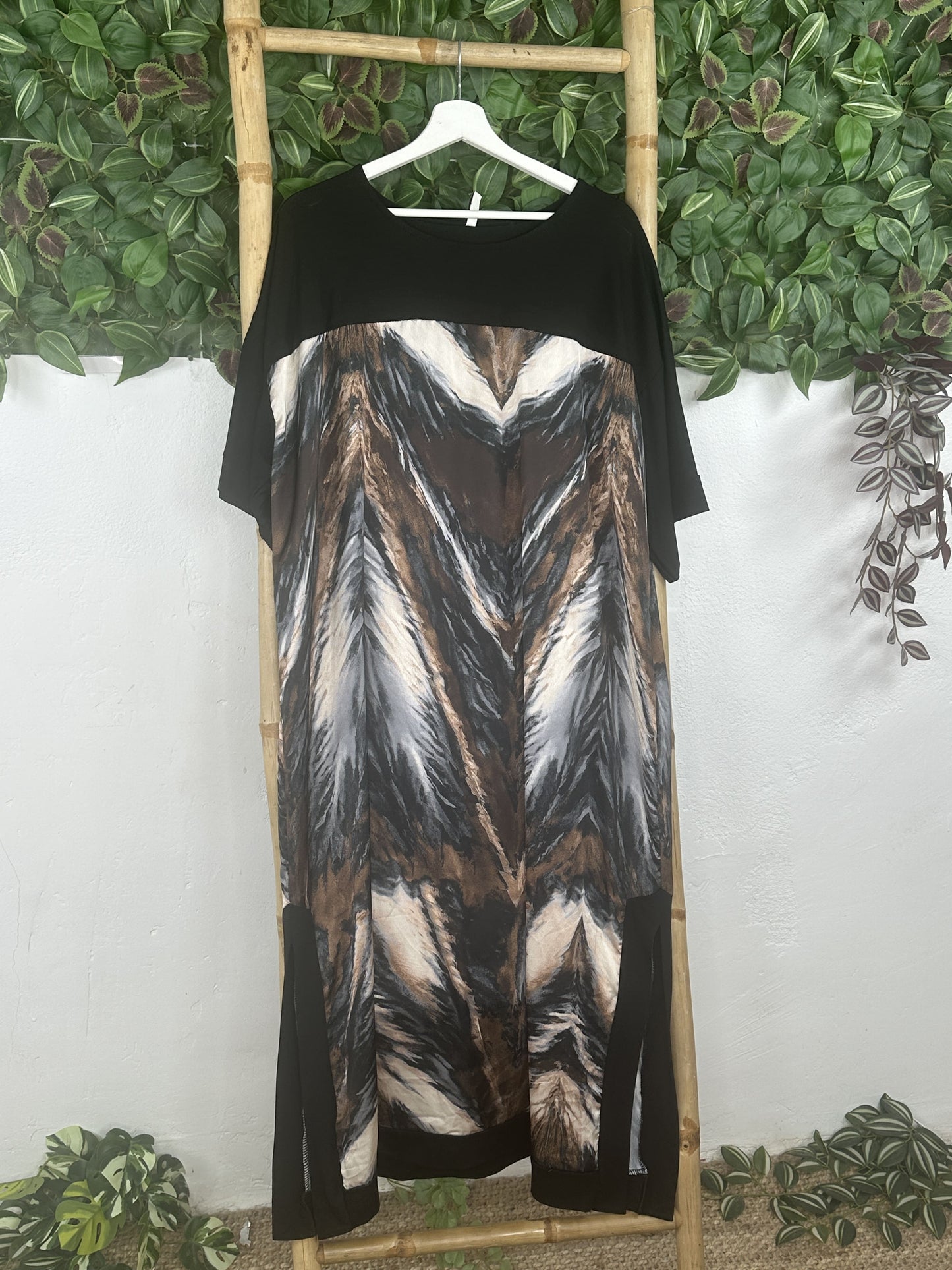 VESTIDO CURVY SATINADO DIFUMINADO