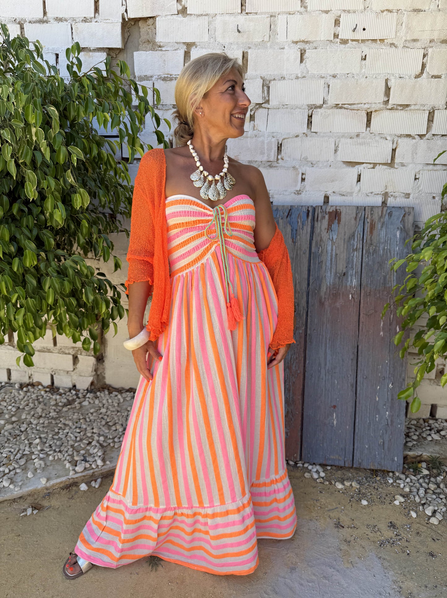VESTIDO FLÚOR PALABRA DE HONOR