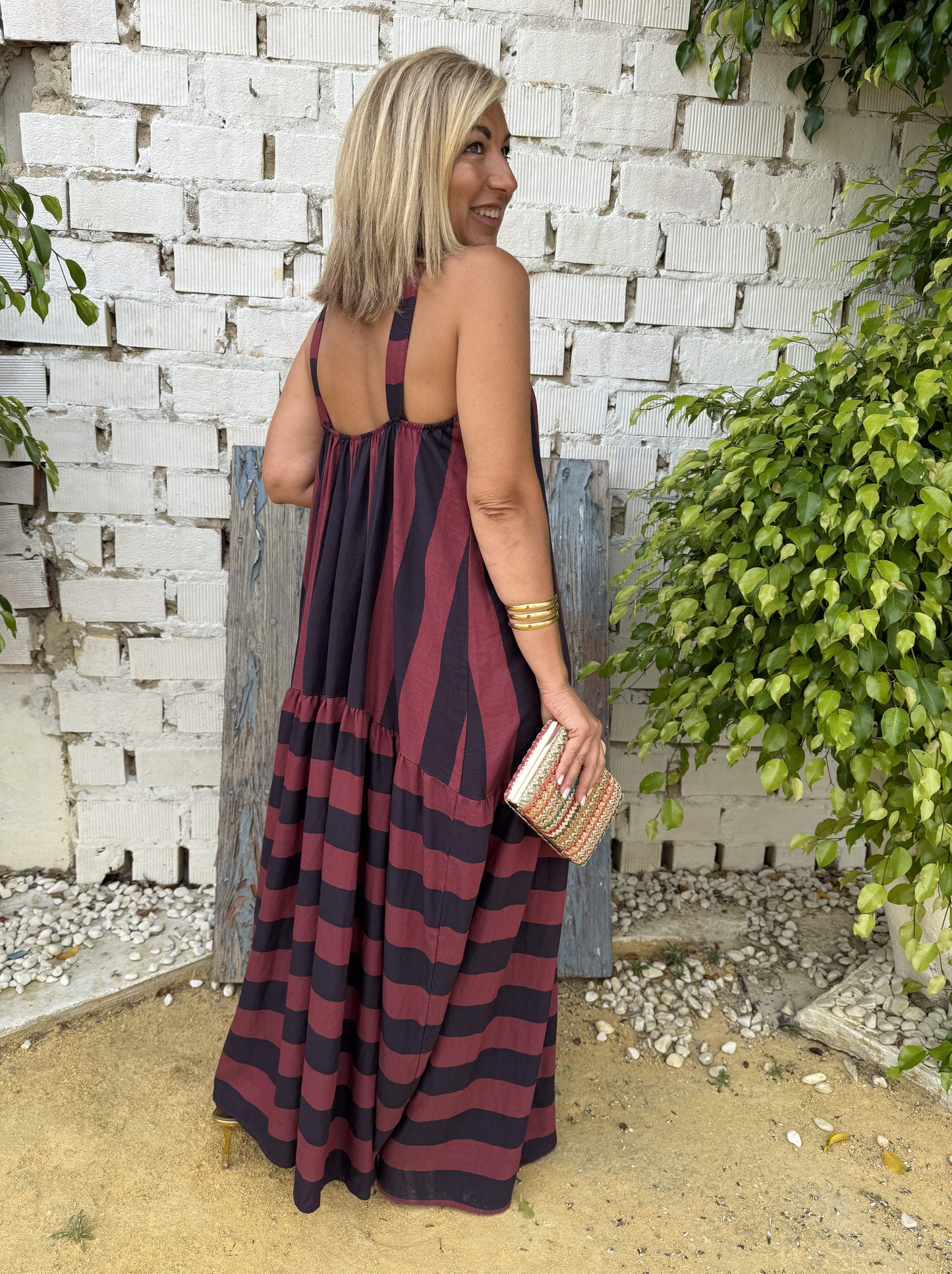 VESTIDO LARGO ESCOTE V