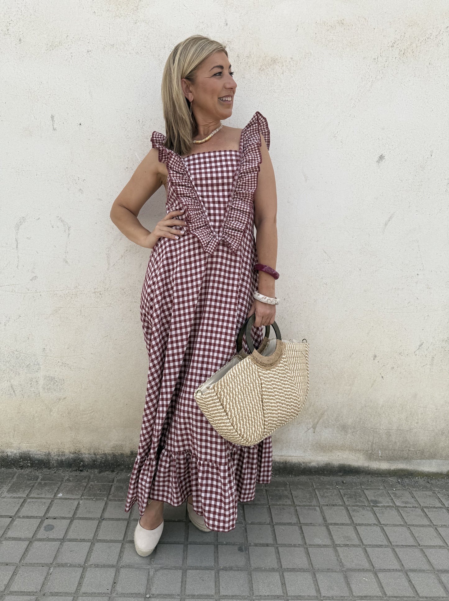 VESTIDO QUEIMADOR VICHY