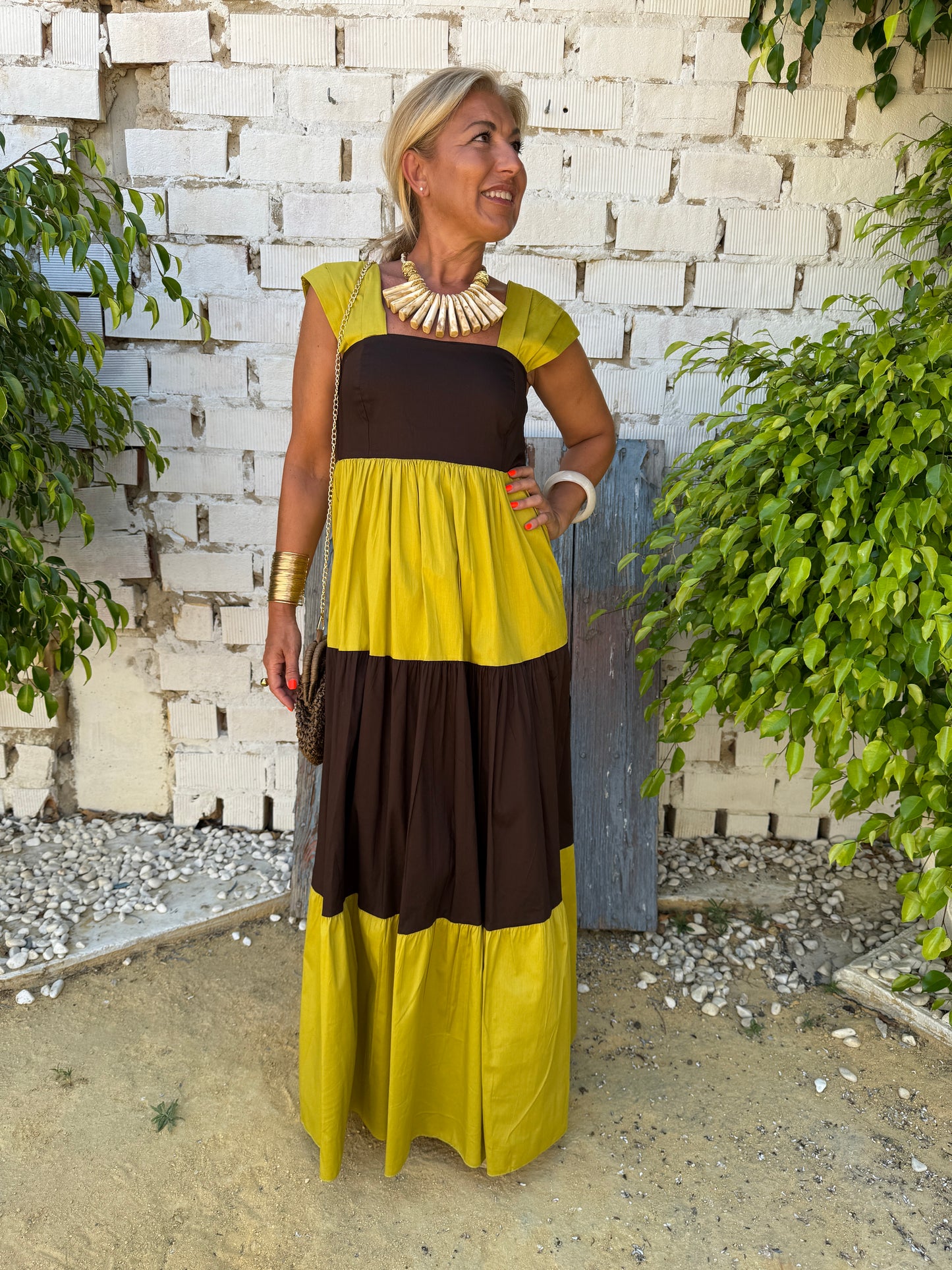 VESTIDO TAMARA BICOLOR