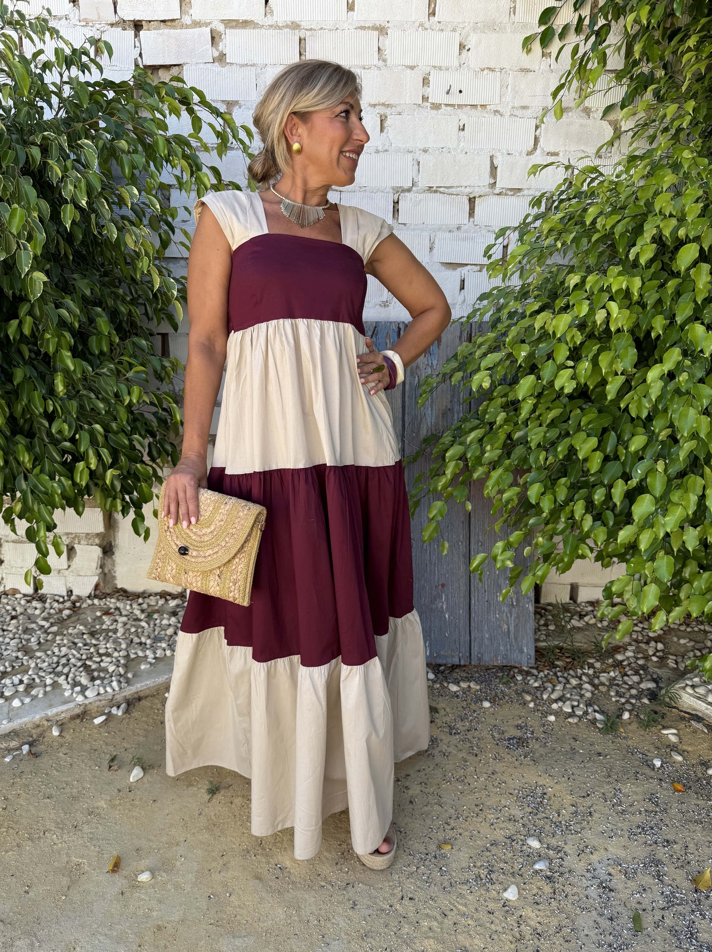 VESTIDO TAMARA BICOLOR