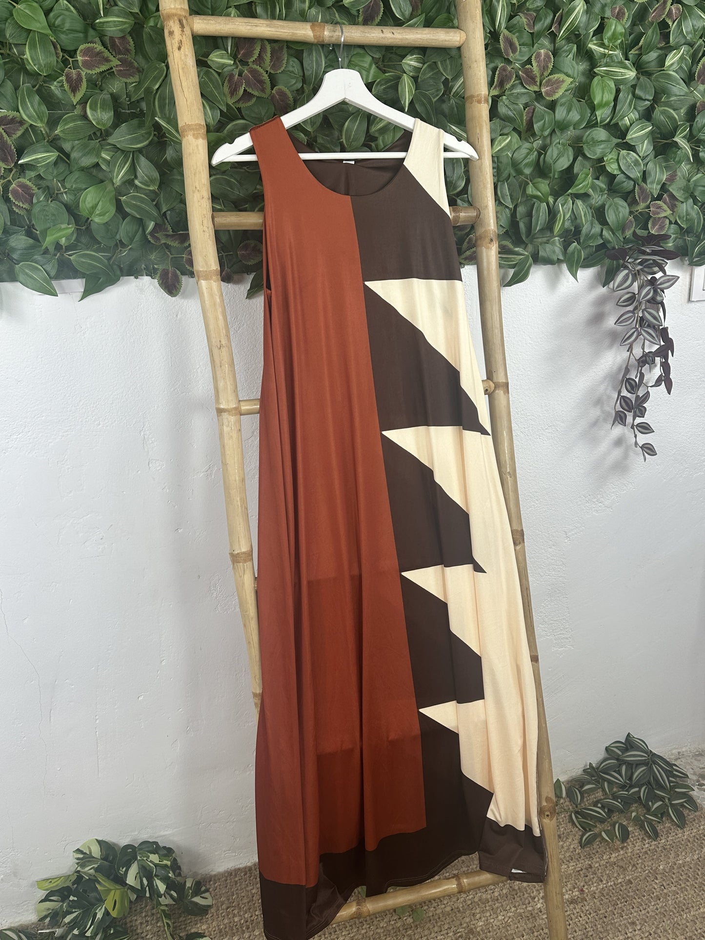 VESTIDO TRICOLOR