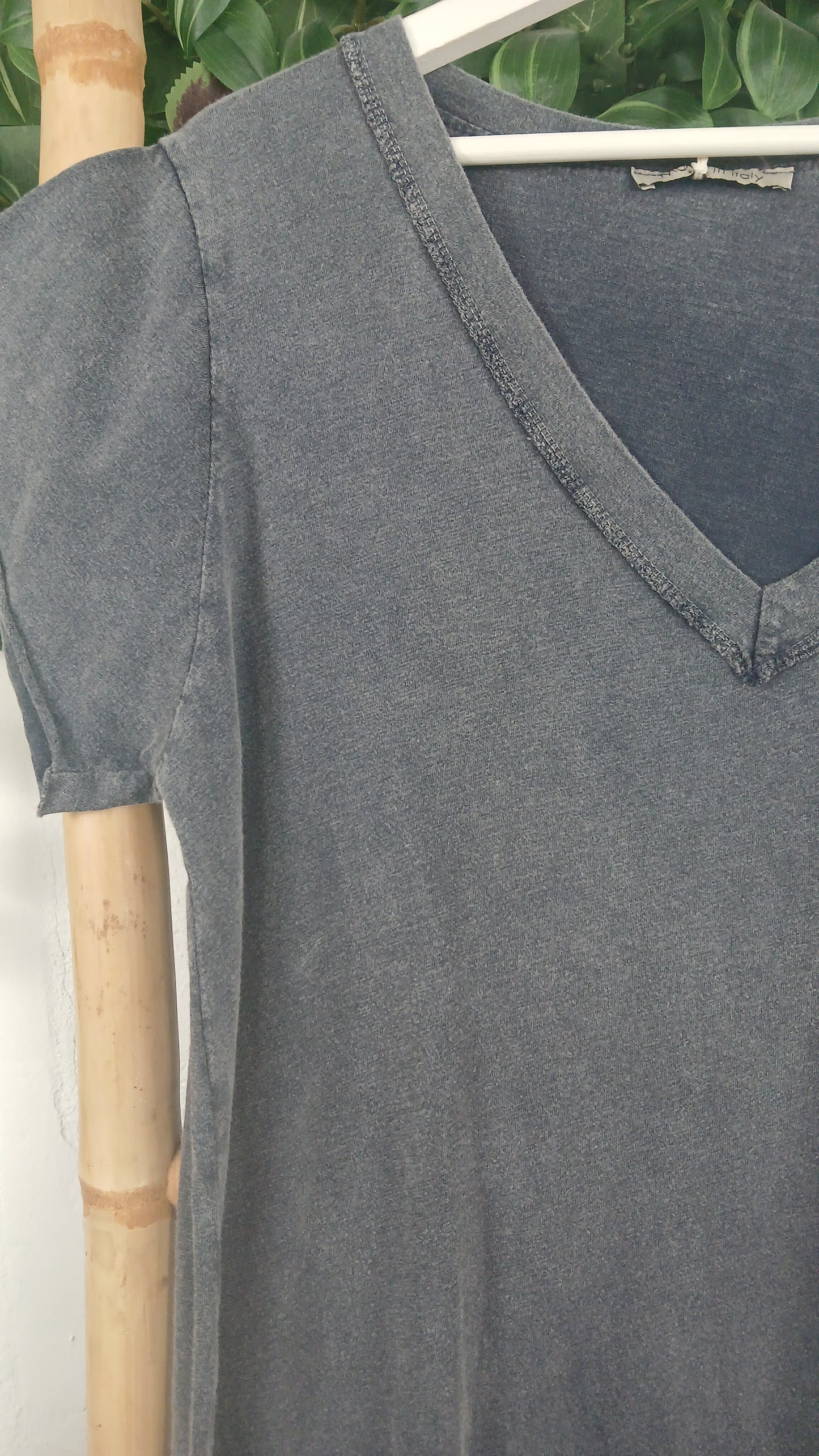 VESTIDO ALGODÓN ESCOTE PICO