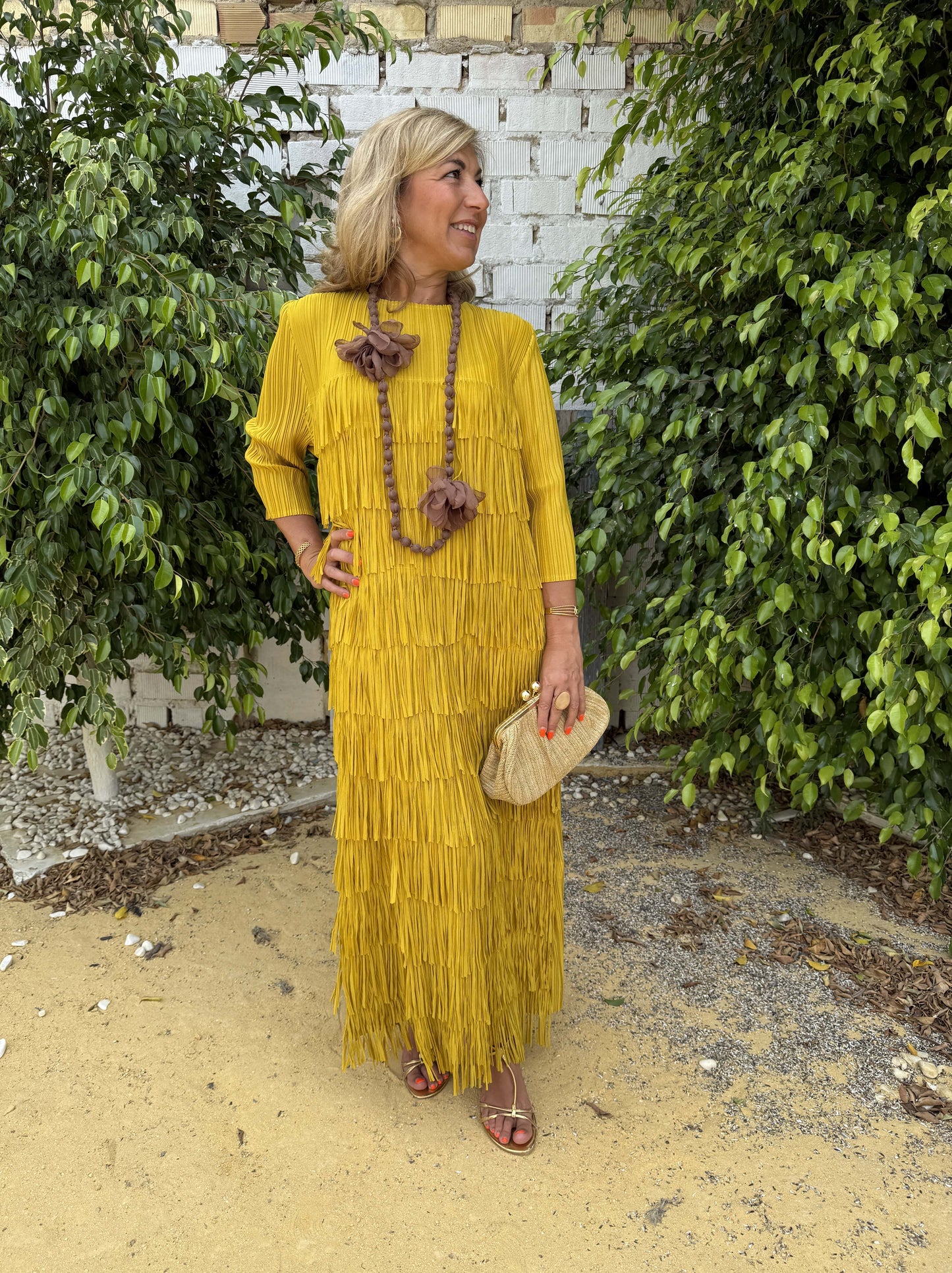 VESTIDO FLECOS