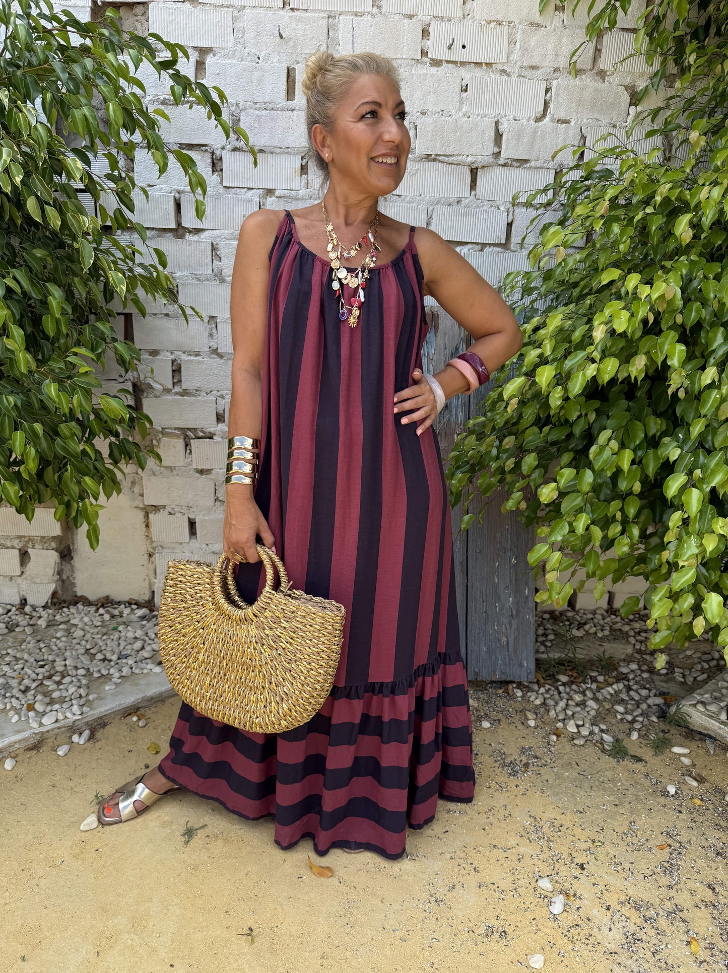 VESTIDO TIRANTES RAYAS