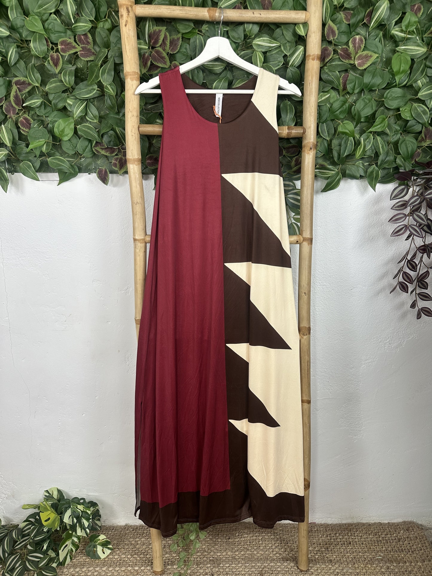 VESTIDO TRICOLOR