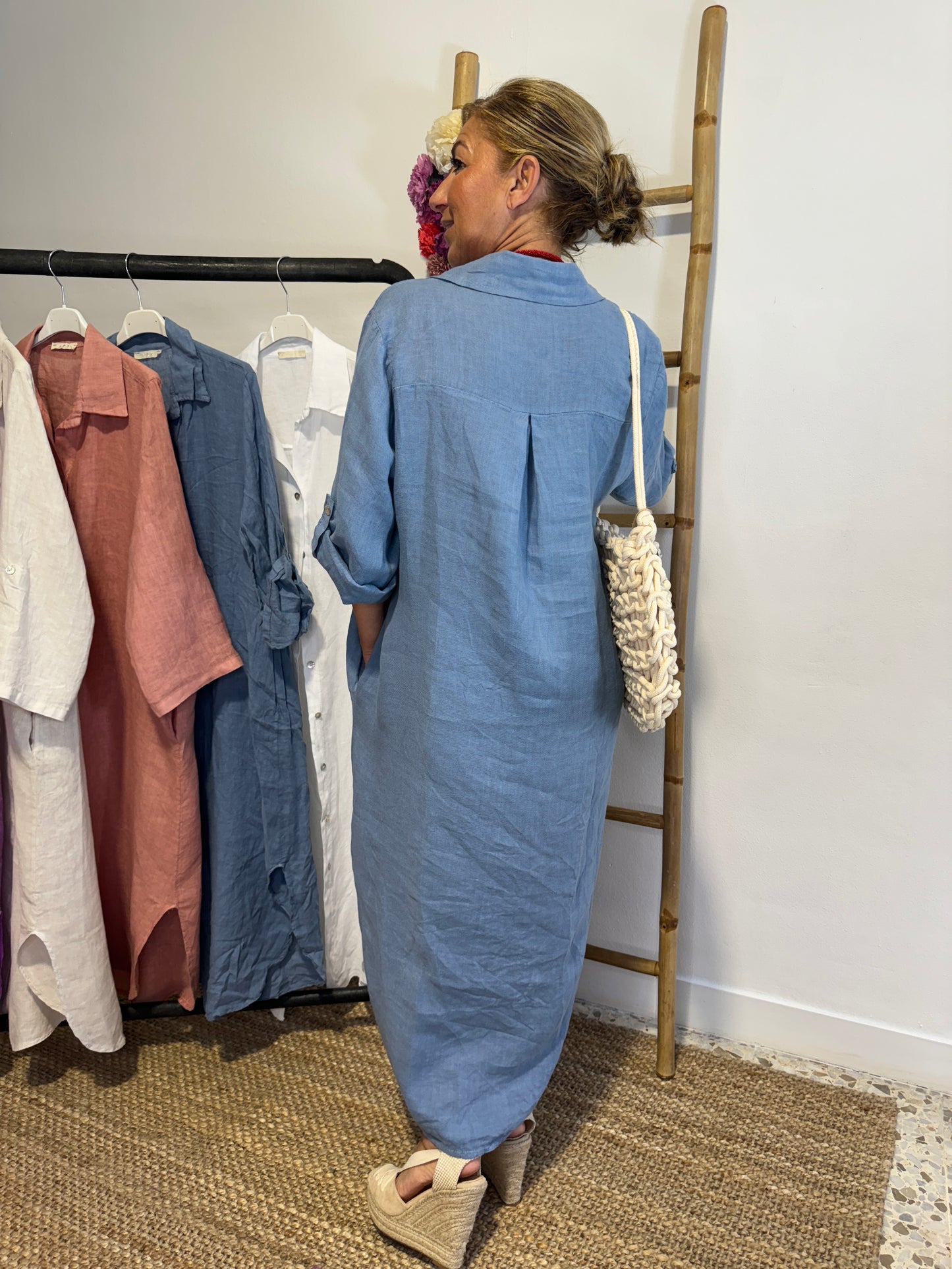 VESTIDO CAMISA DE LINHO