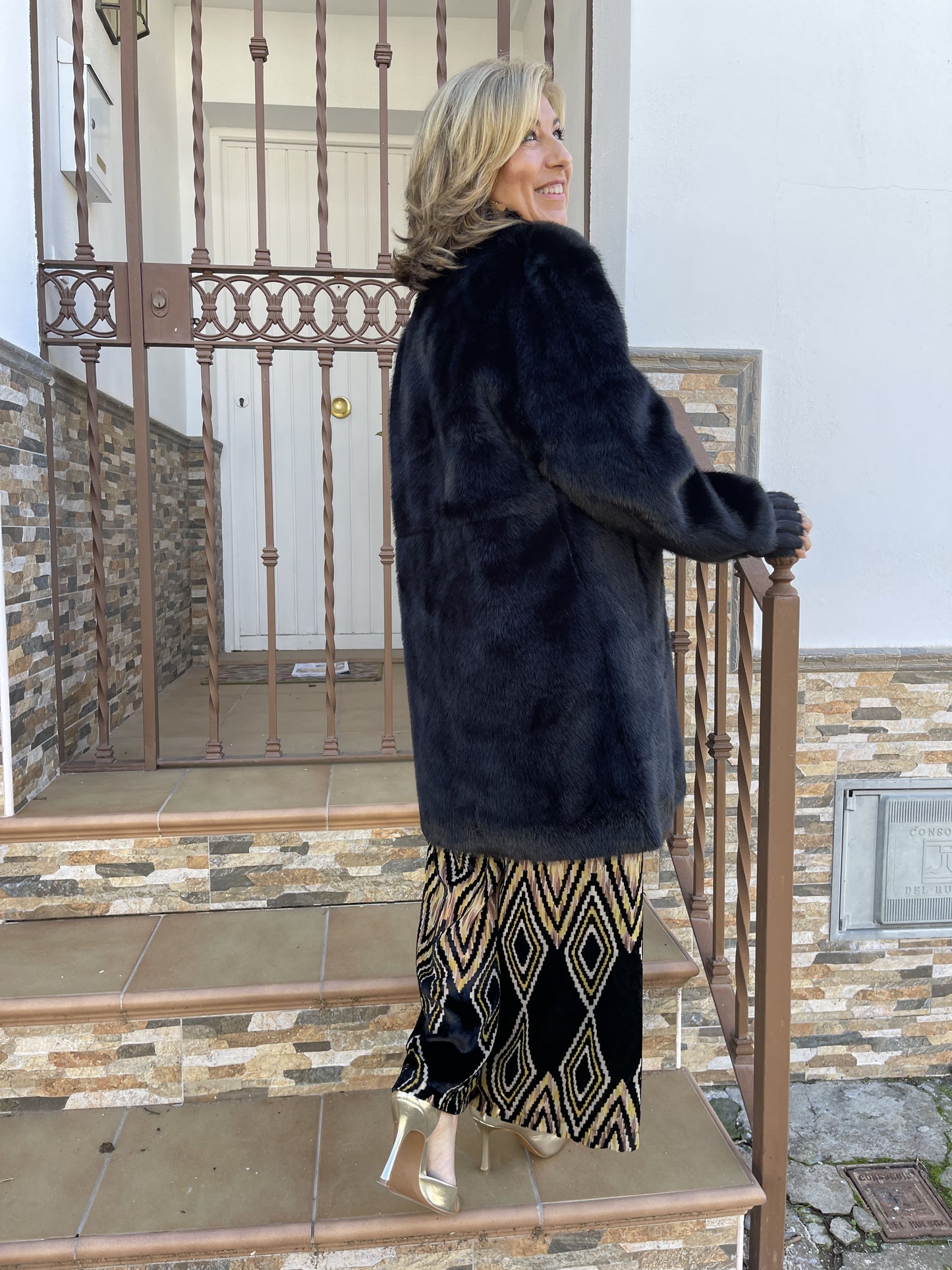 CASACO DE PELE LONGO