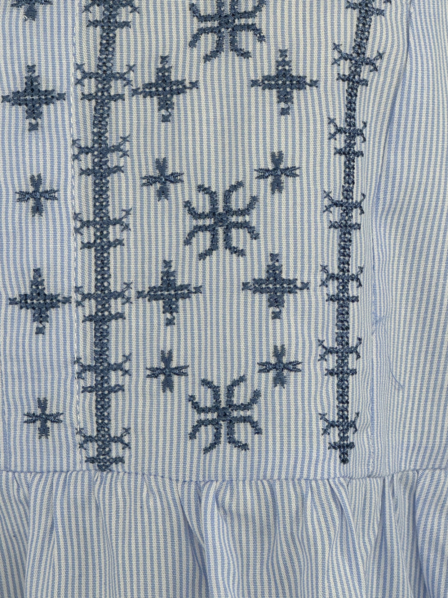 BLUSA RAYAS BORDADAS