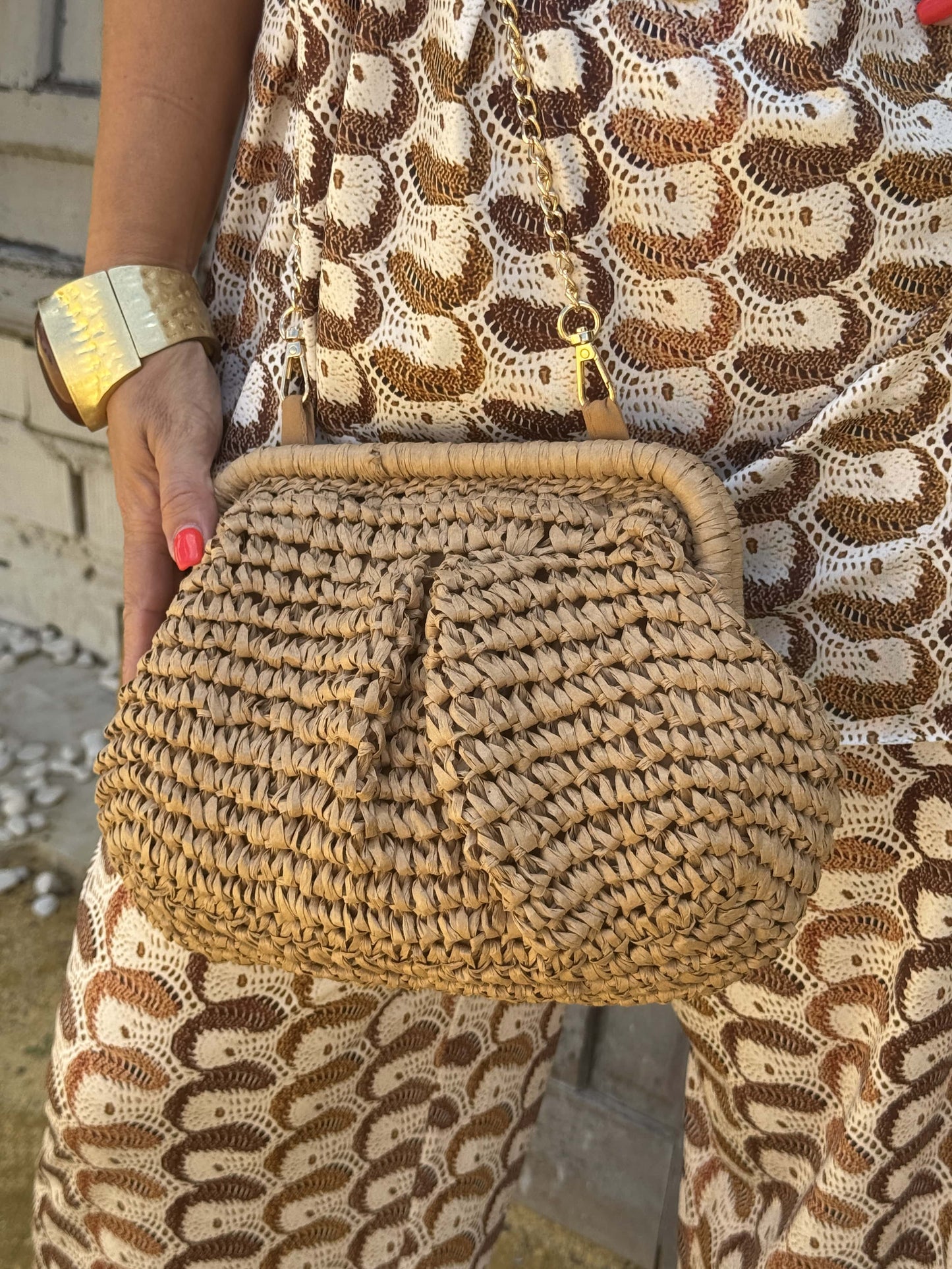 BOLSO CLUNCH NATURAL