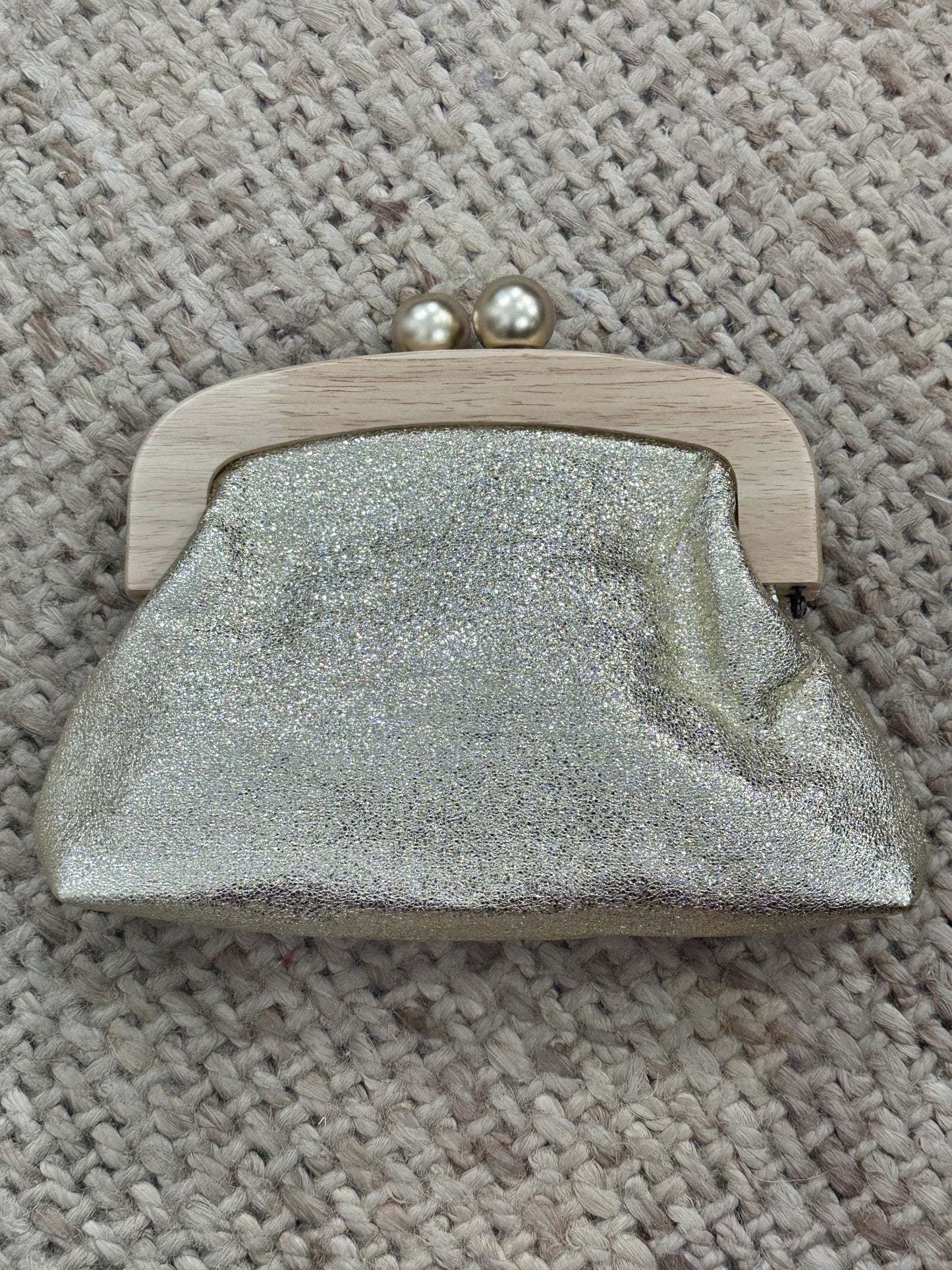 BOLSO MADERA METALIZADO