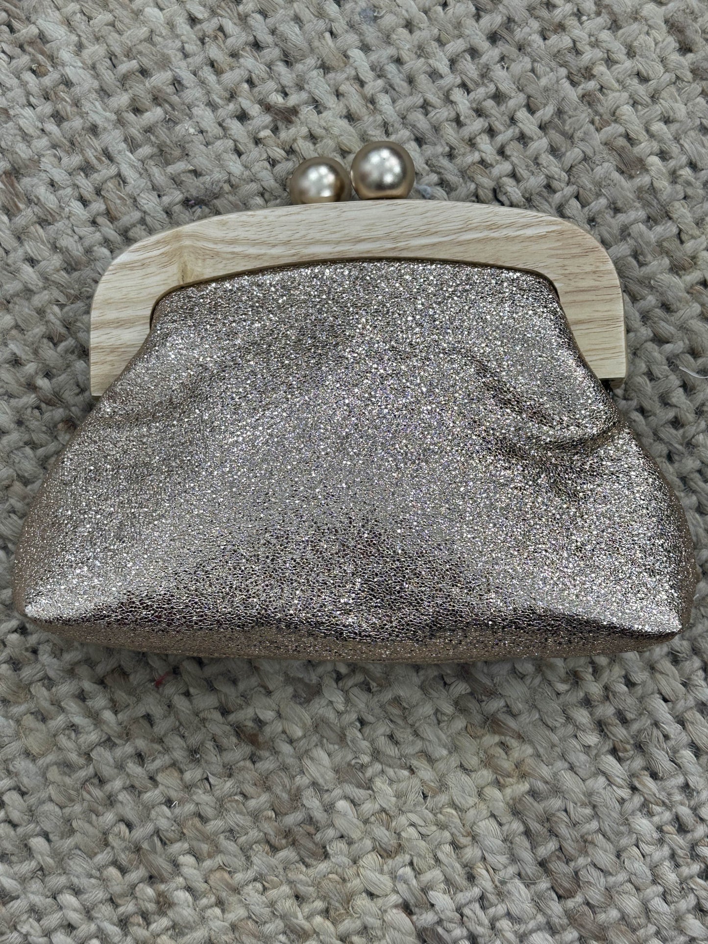 BOLSO MADERA METALIZADO
