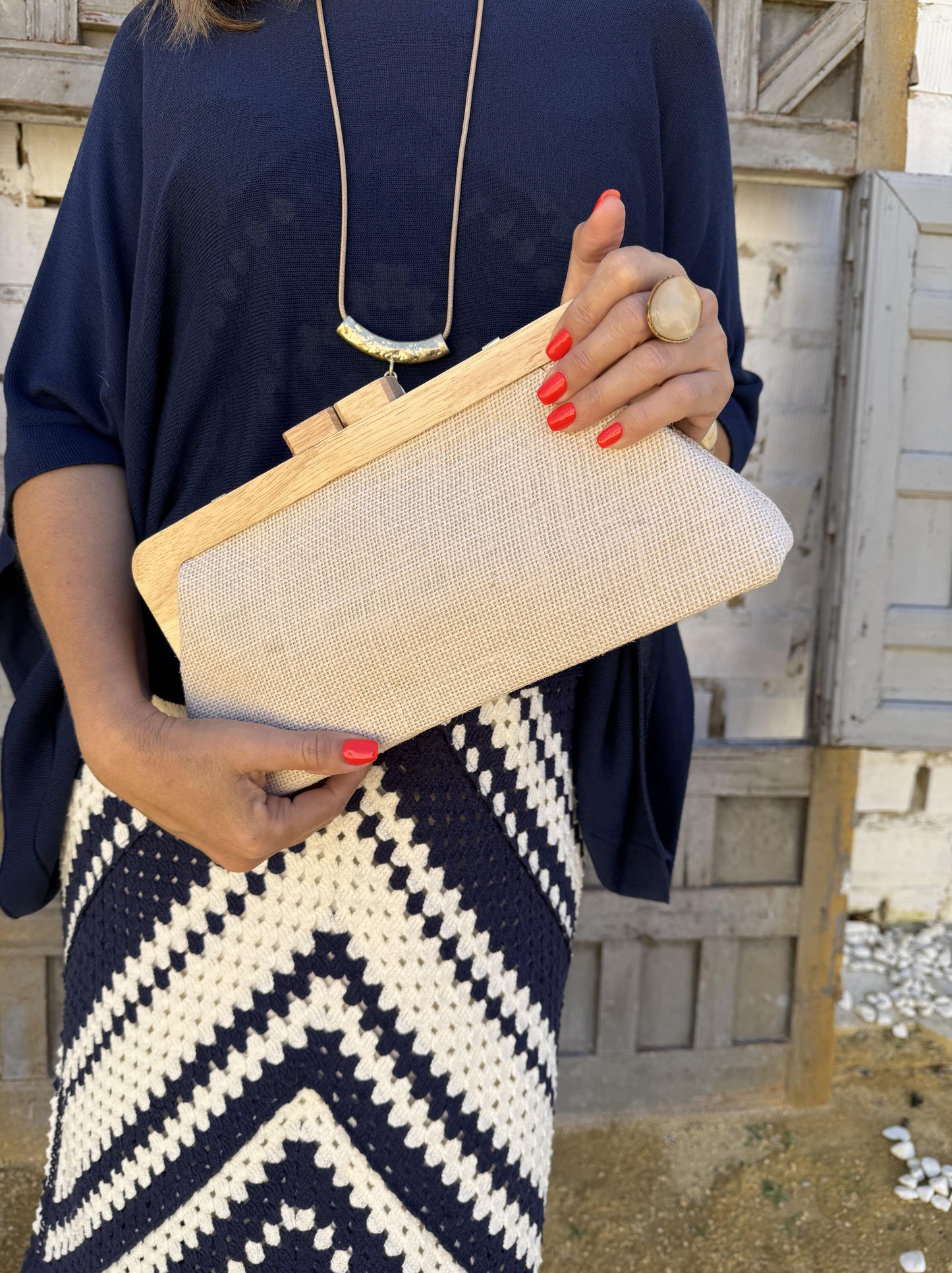 BOLSO RAFIA BAGUETTE