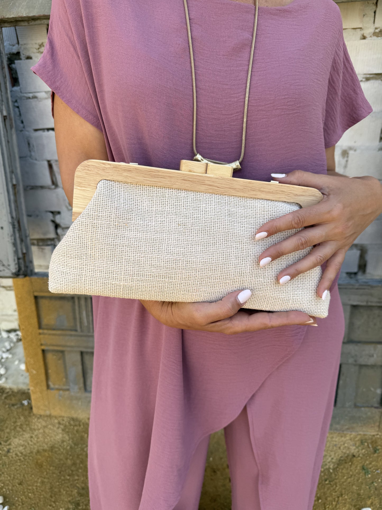 BOLSO RAFIA BAGUETTE