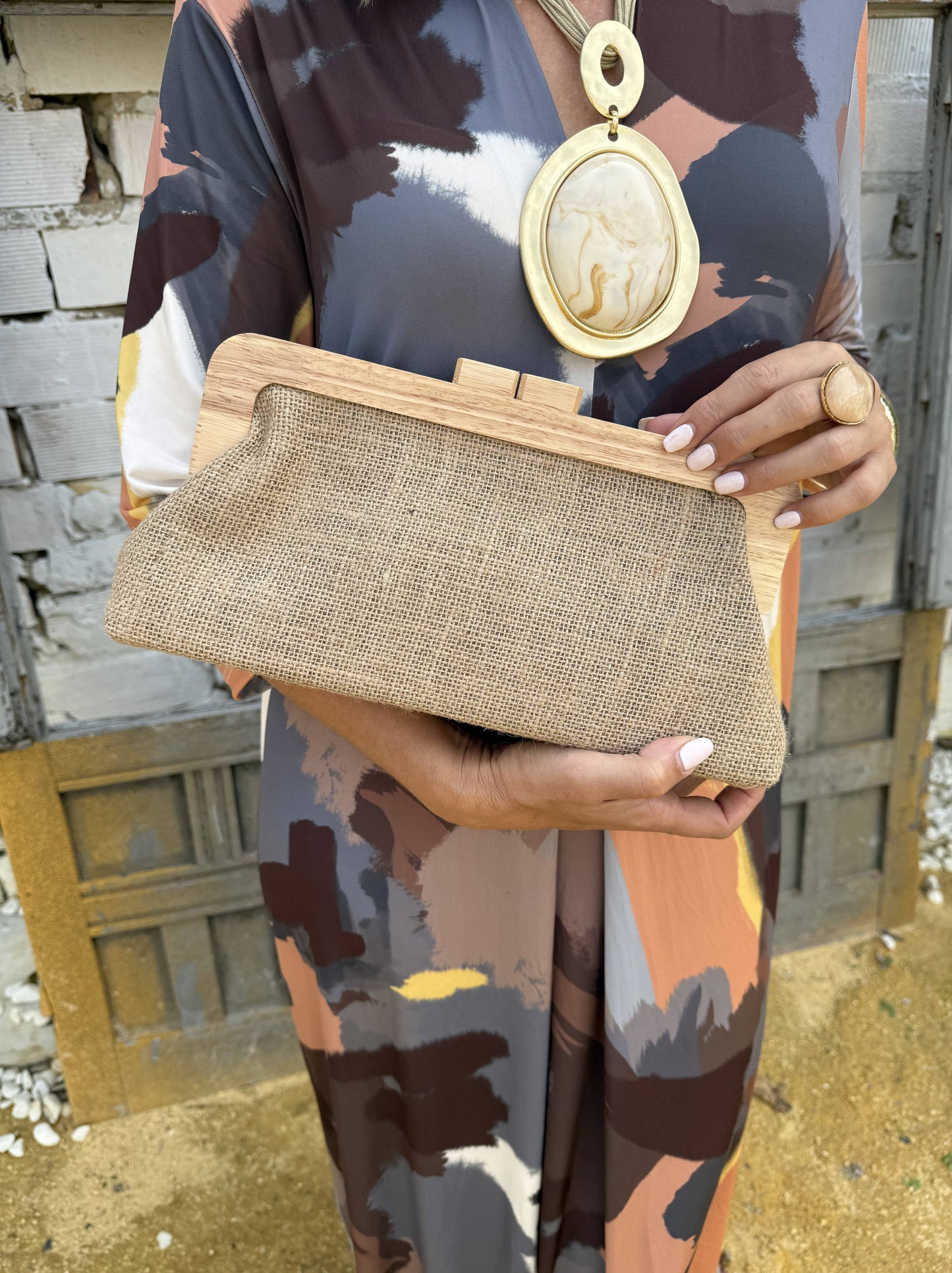 BOLSO RAFIA BAGUETTE