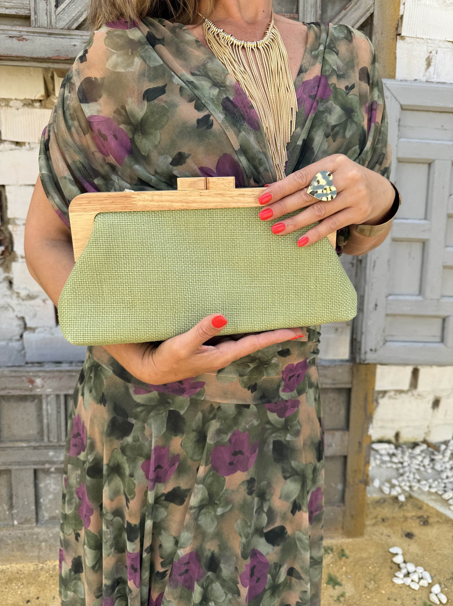 BOLSO RAFIA BAGUETTE