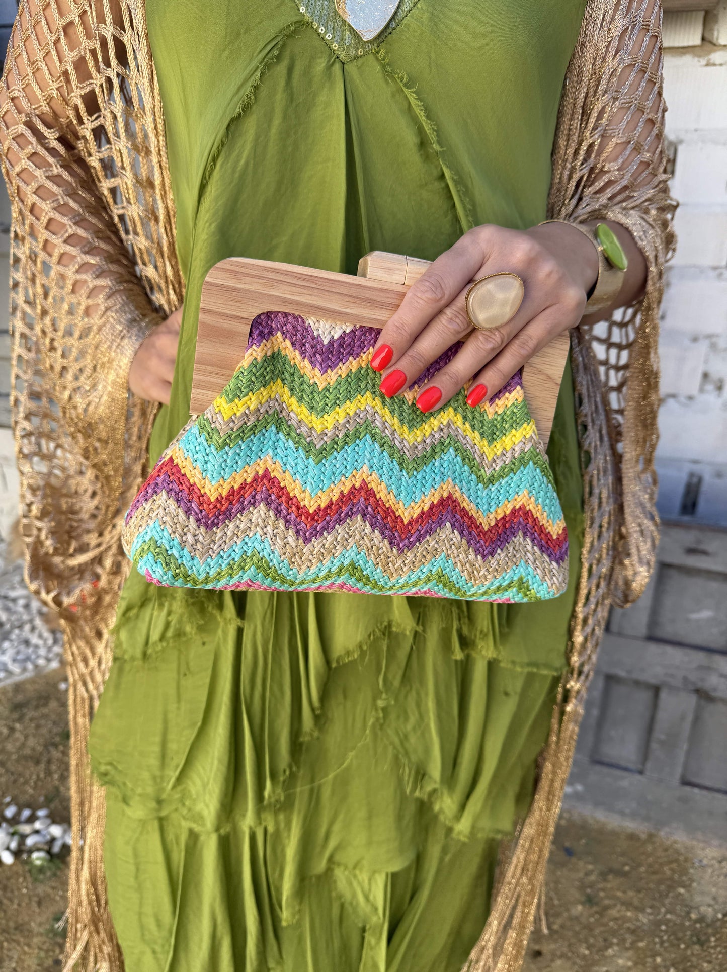 BOLSO RAFIA ZIGZAG