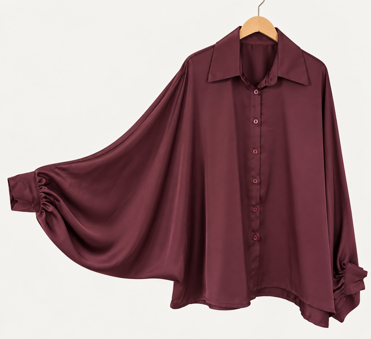 CAMISA ÉLAN SATINADA