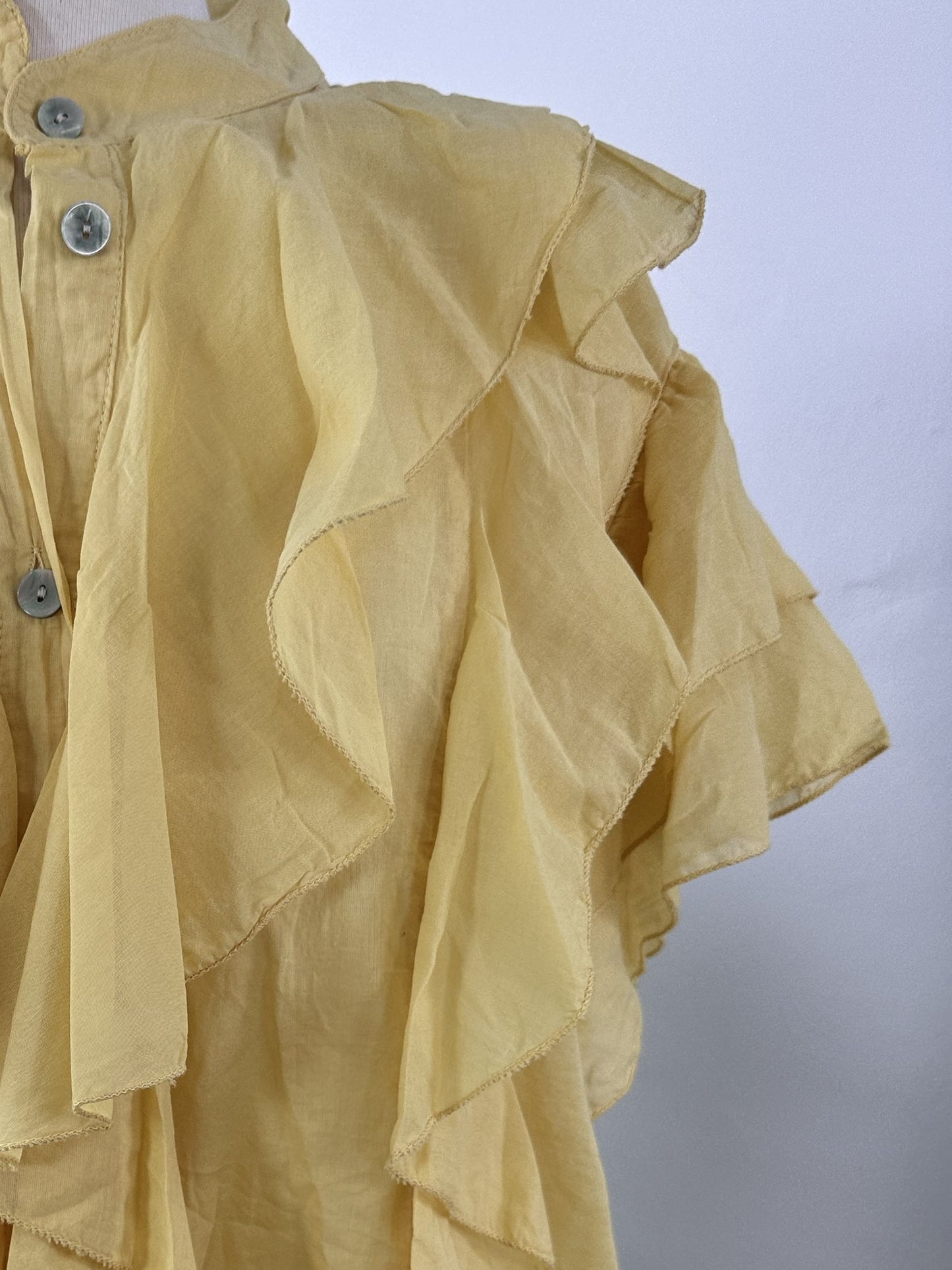 CAMISA ALGODÓN VOLANTE
