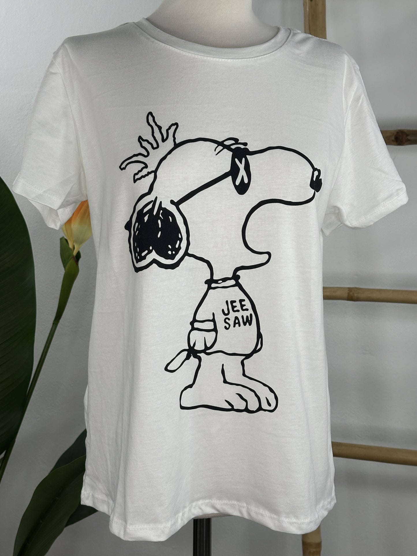 CAMISETA BLANCA DIBUJO