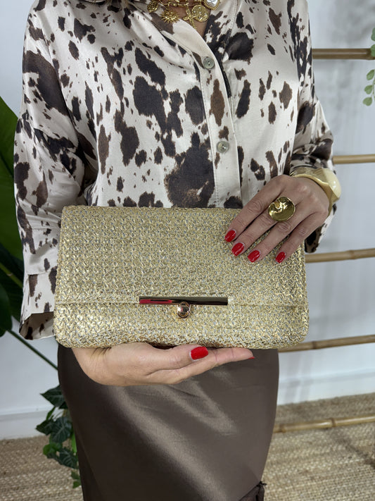CARTERA RAFIA CLIP