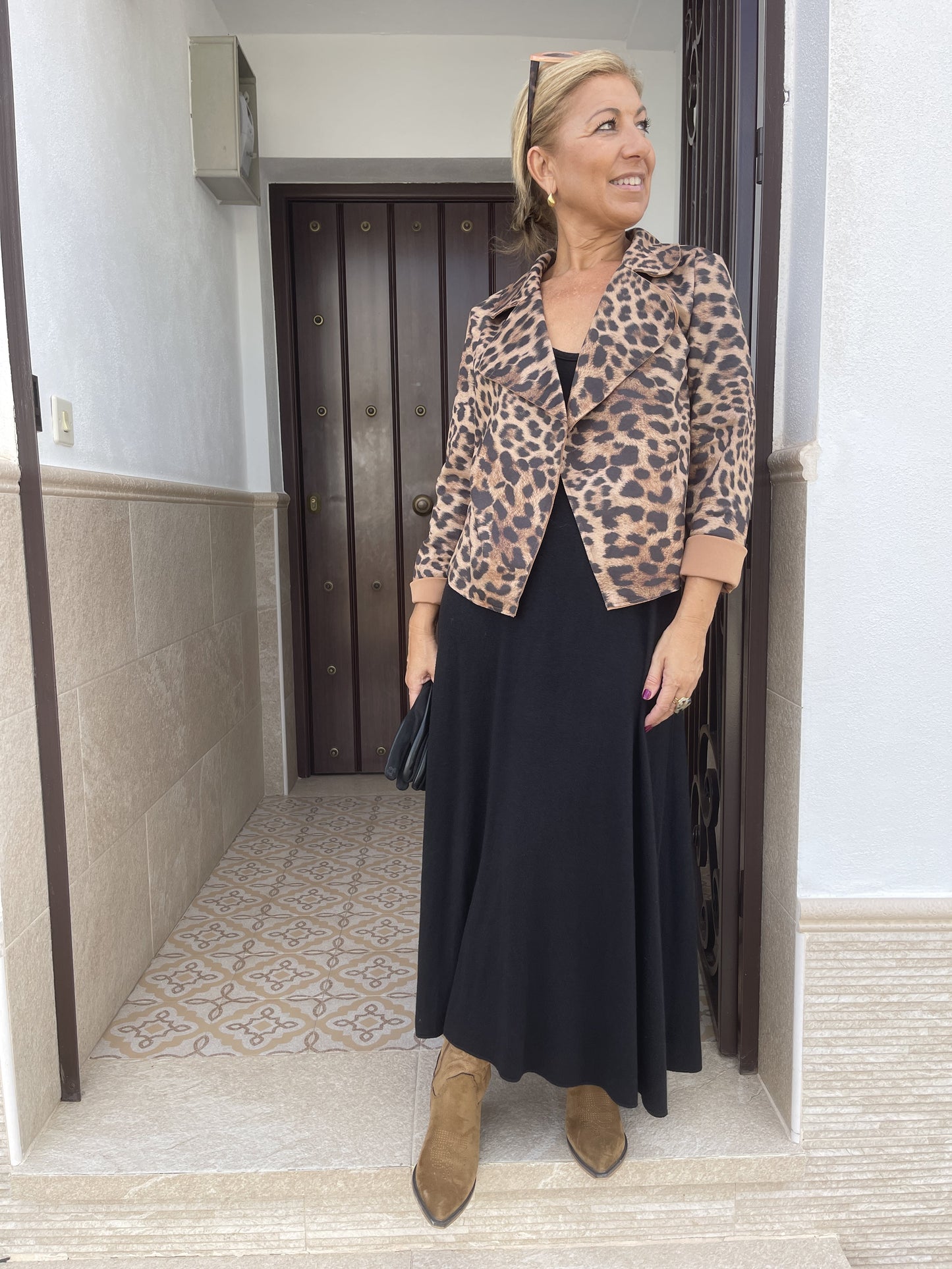 JAQUETA LEOPARDO DE CAMURÇA