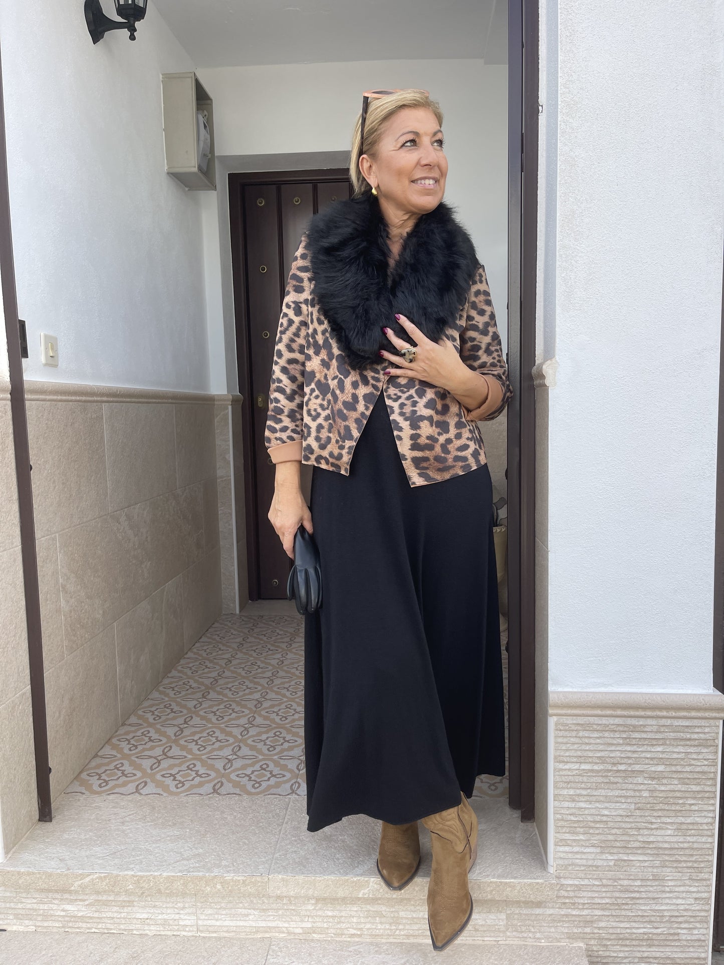 JAQUETA LEOPARDO DE CAMURÇA