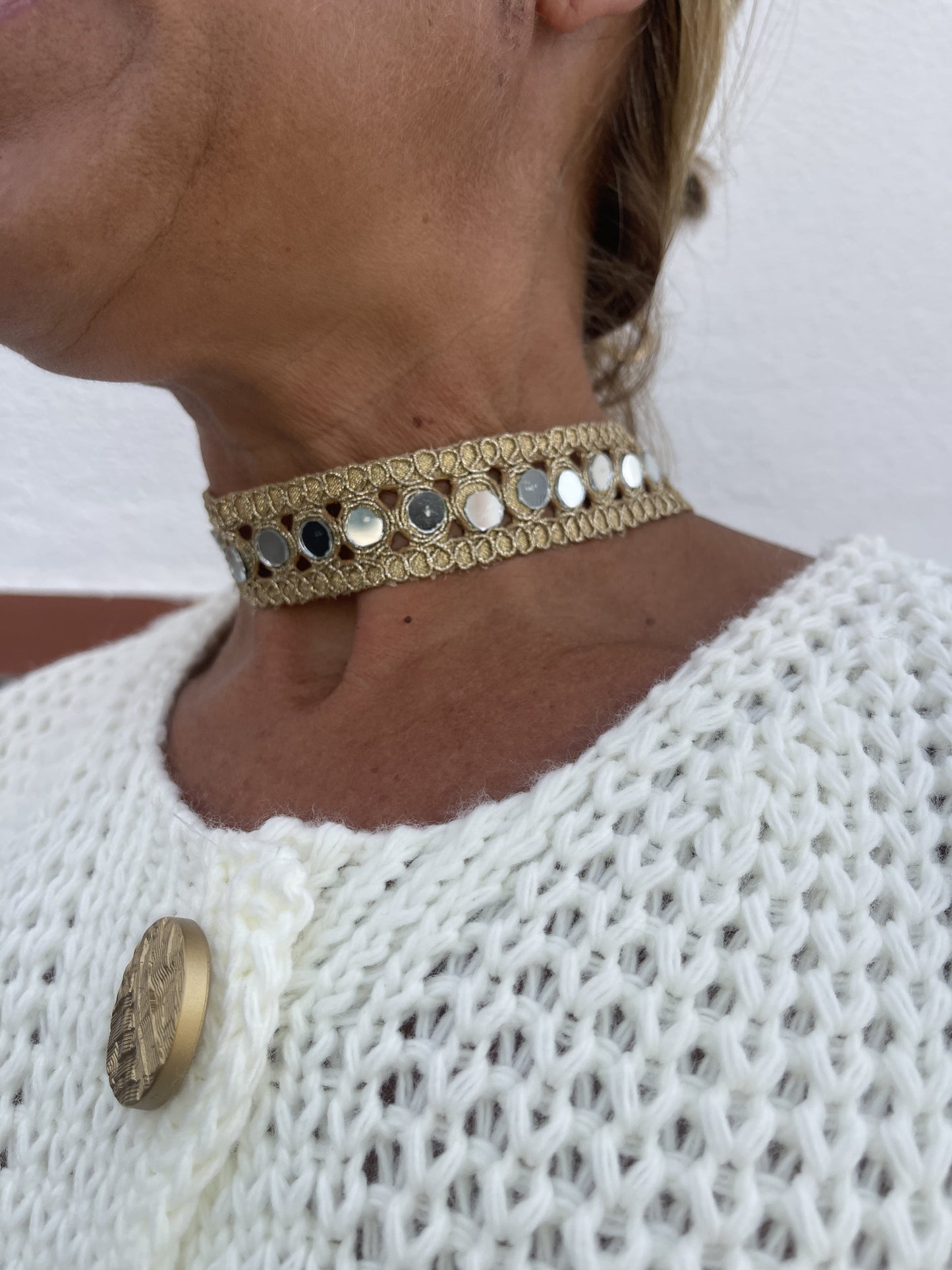 CHOKER ESPEJUELOS FINO