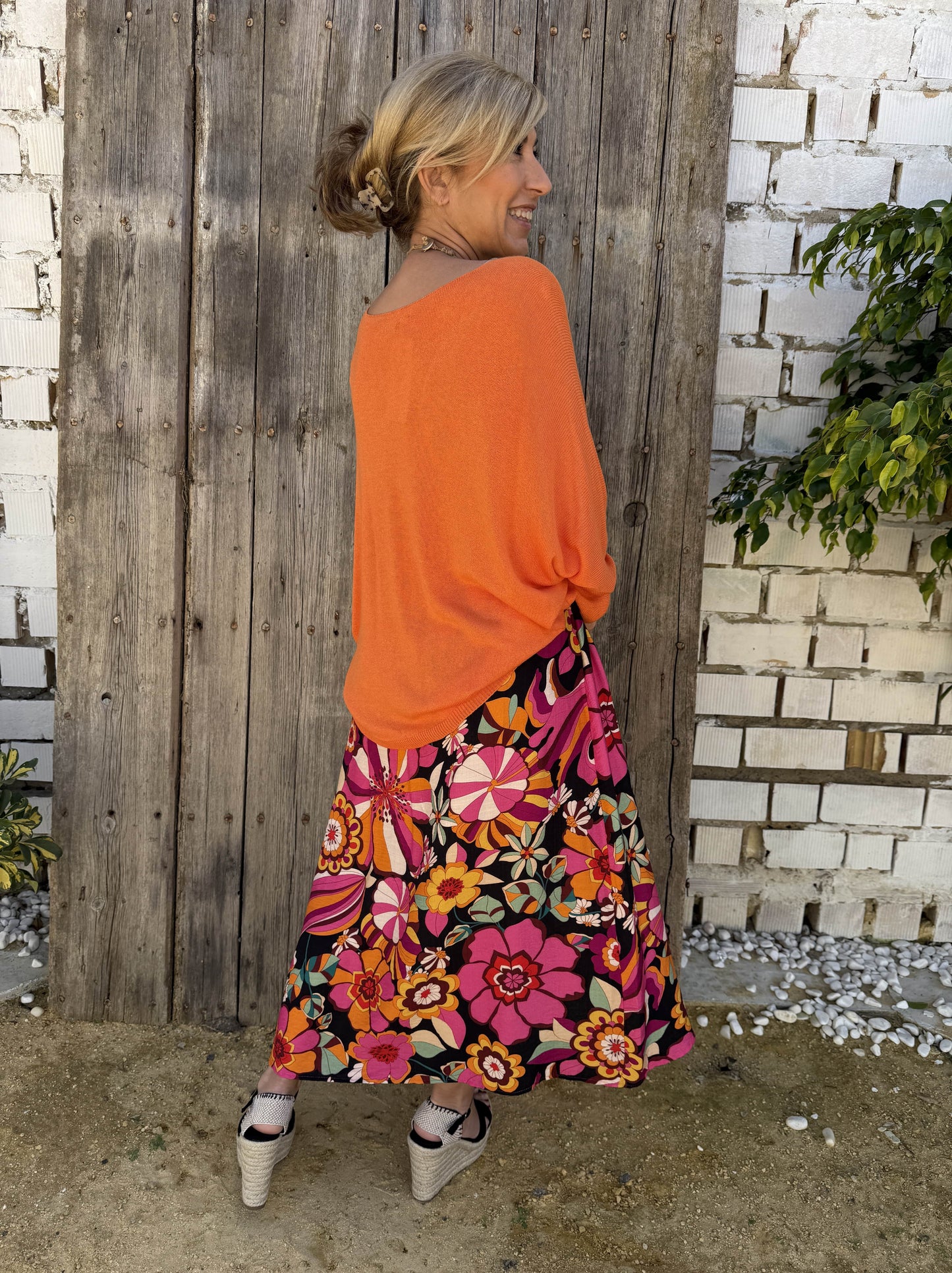 FALDA PAREO ESTAMPADA FLOR