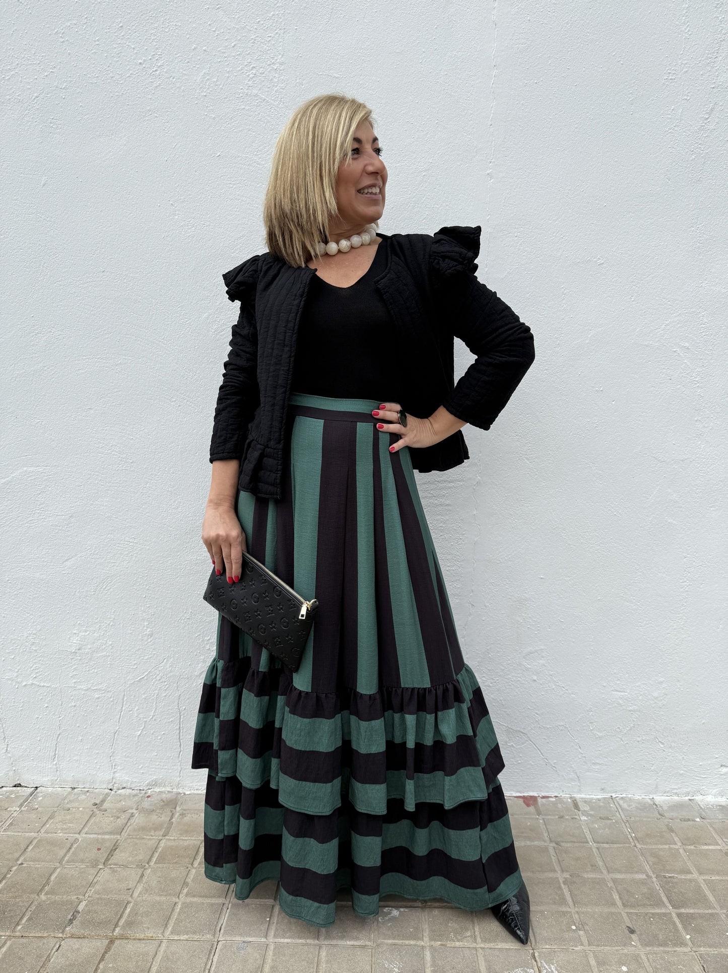 FALDA RAYAS VOLANTES