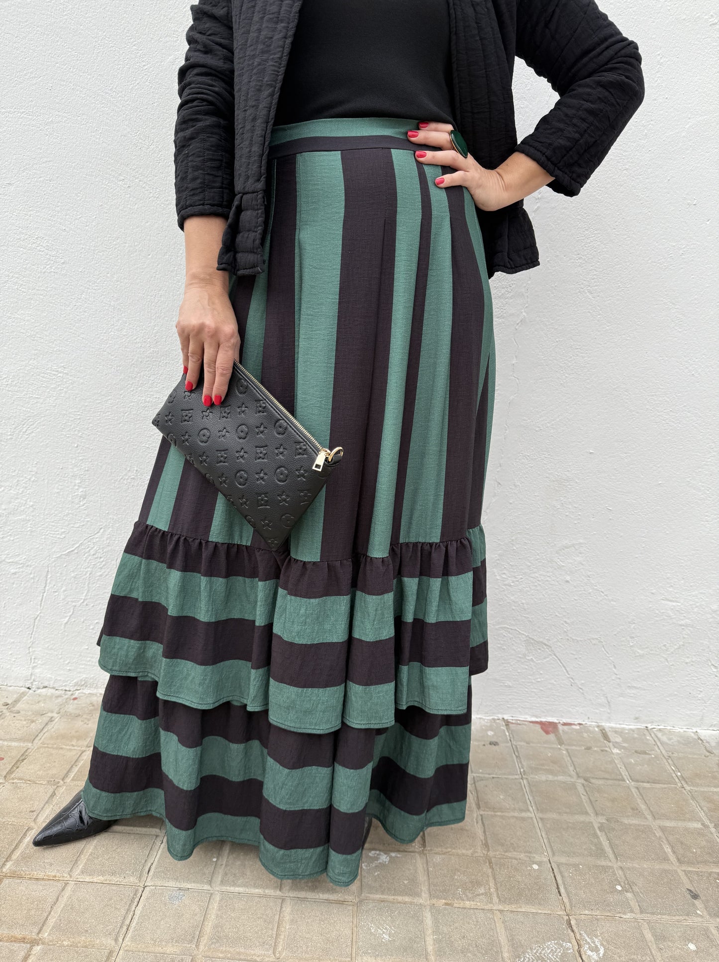 FALDA RAYAS VOLANTES