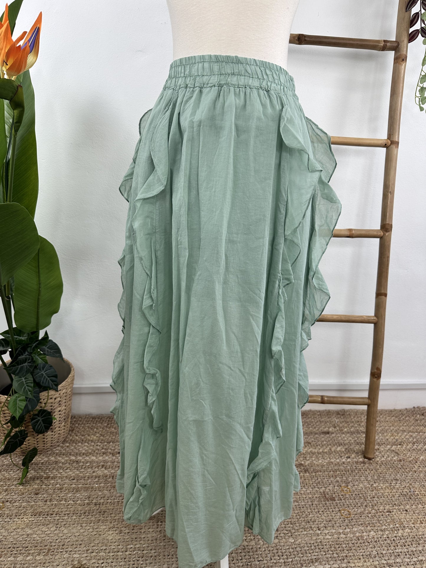 FALDA VOLANTES LATERALES