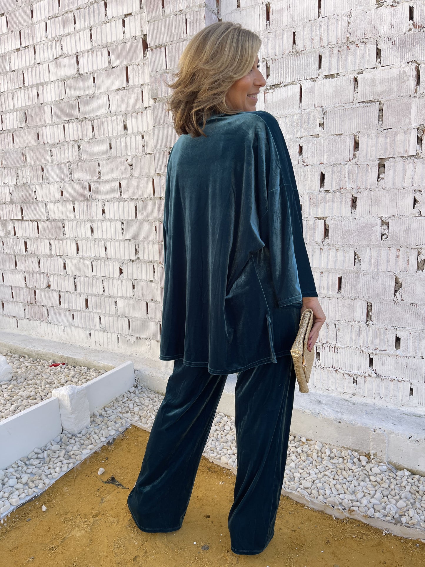KIMONO VELVET CORTO