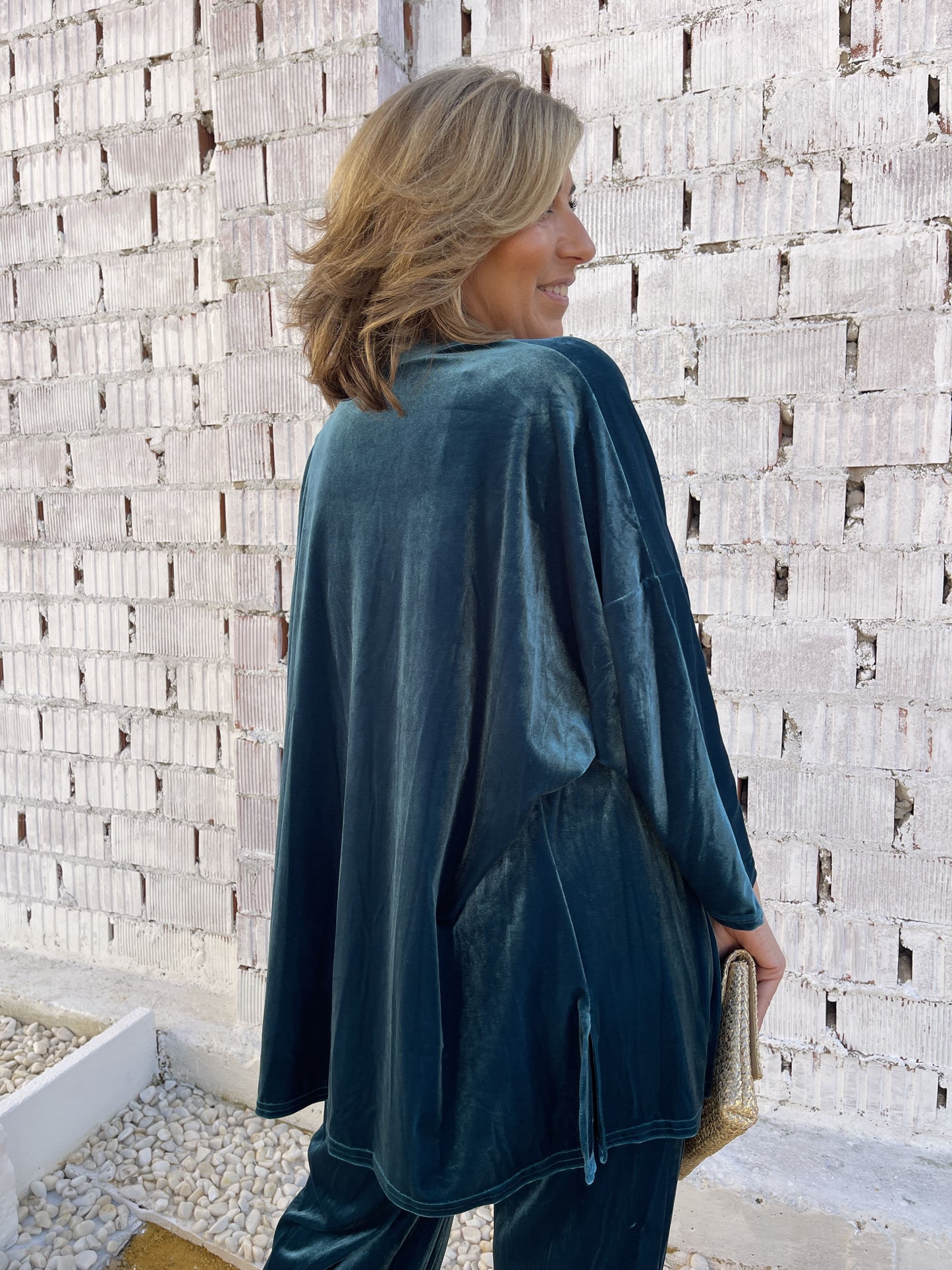 KIMONO VELVET CORTO