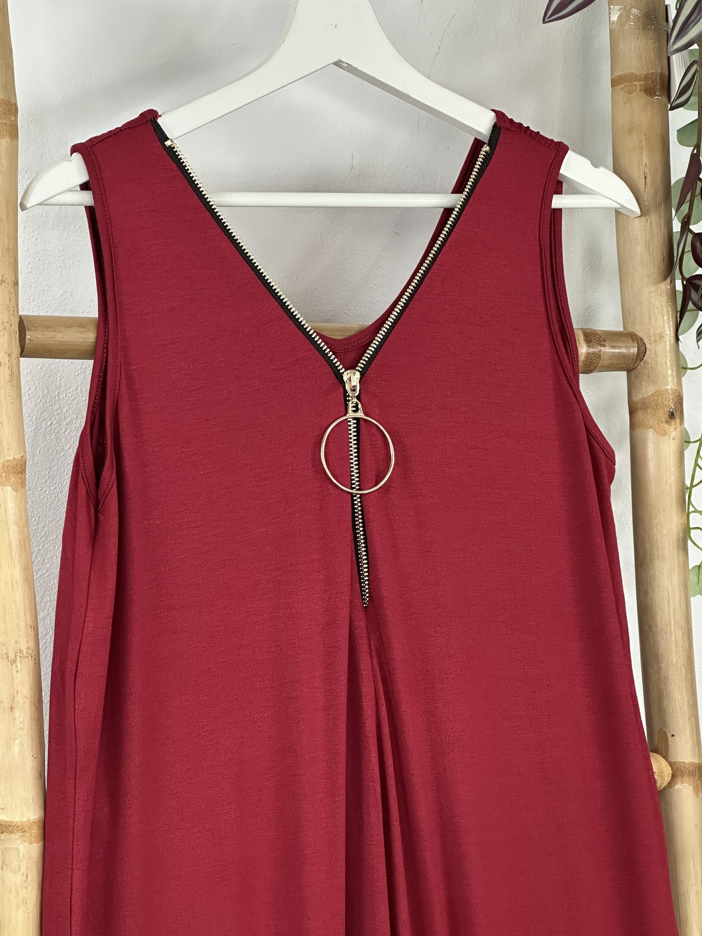 ZIPPER JUMPSUIT