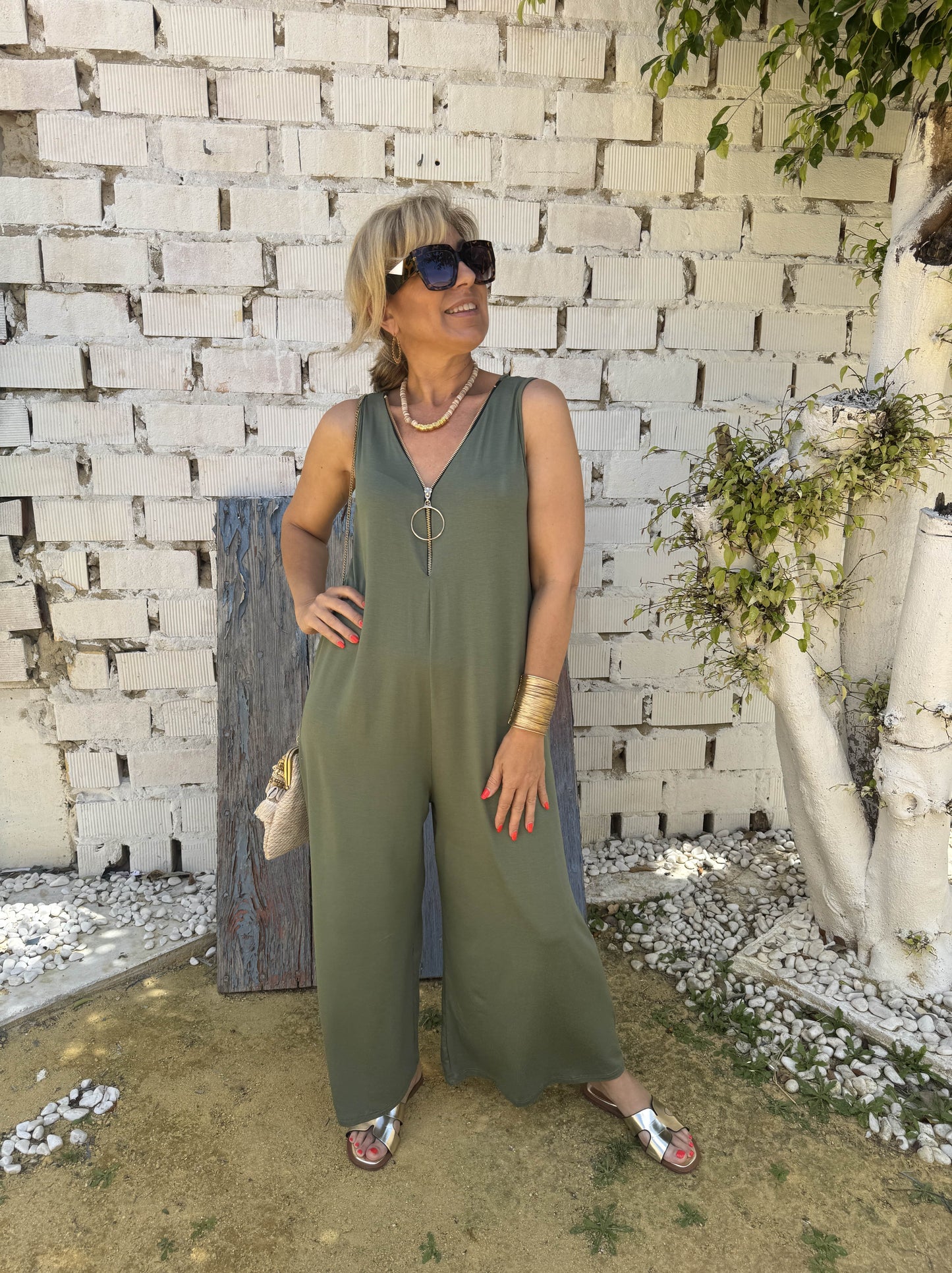ZIPPER JUMPSUIT