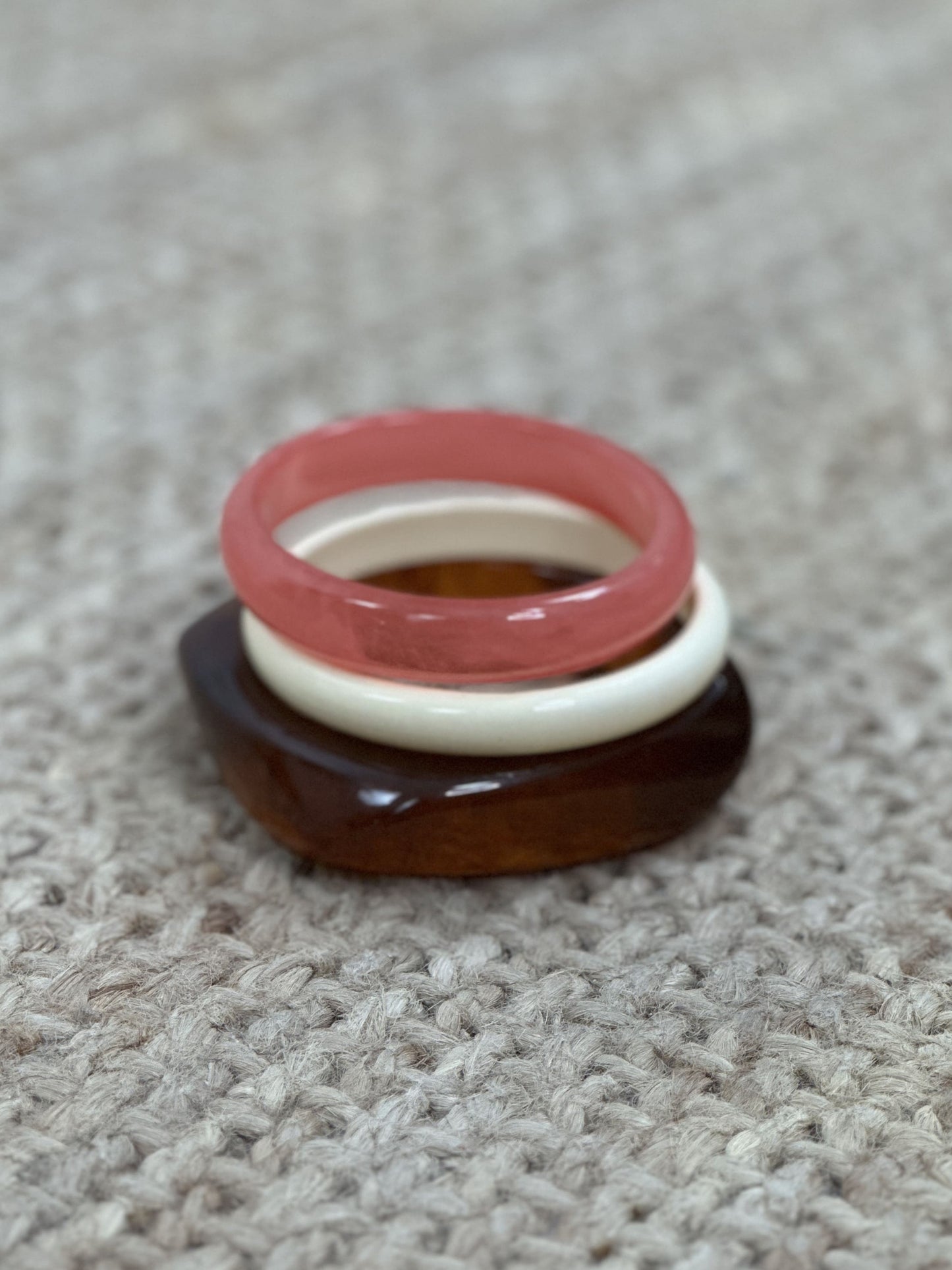 PACK 3 PULSERAS RESINA