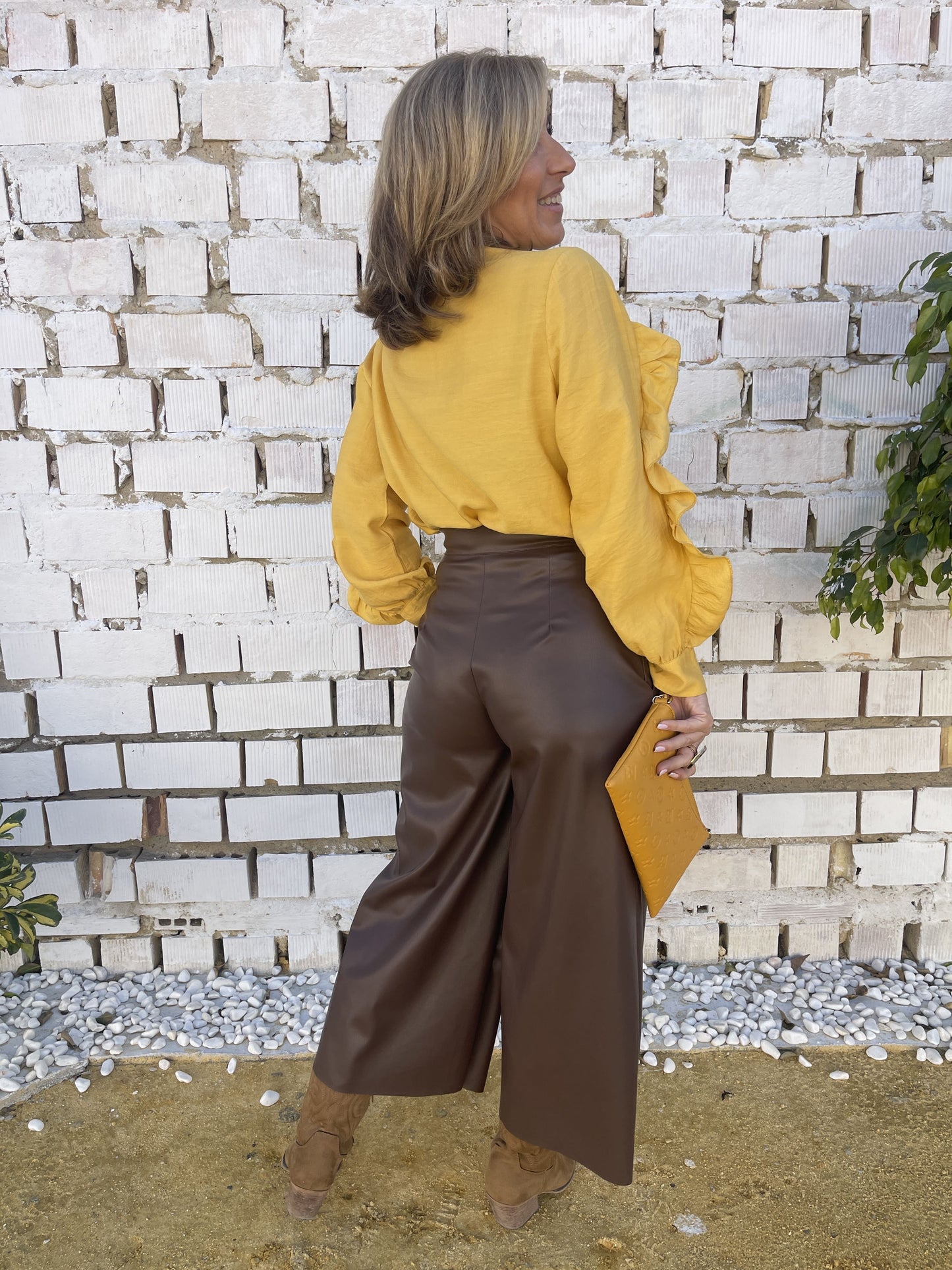 PANTALÓN CULOTTE POLIPIEL