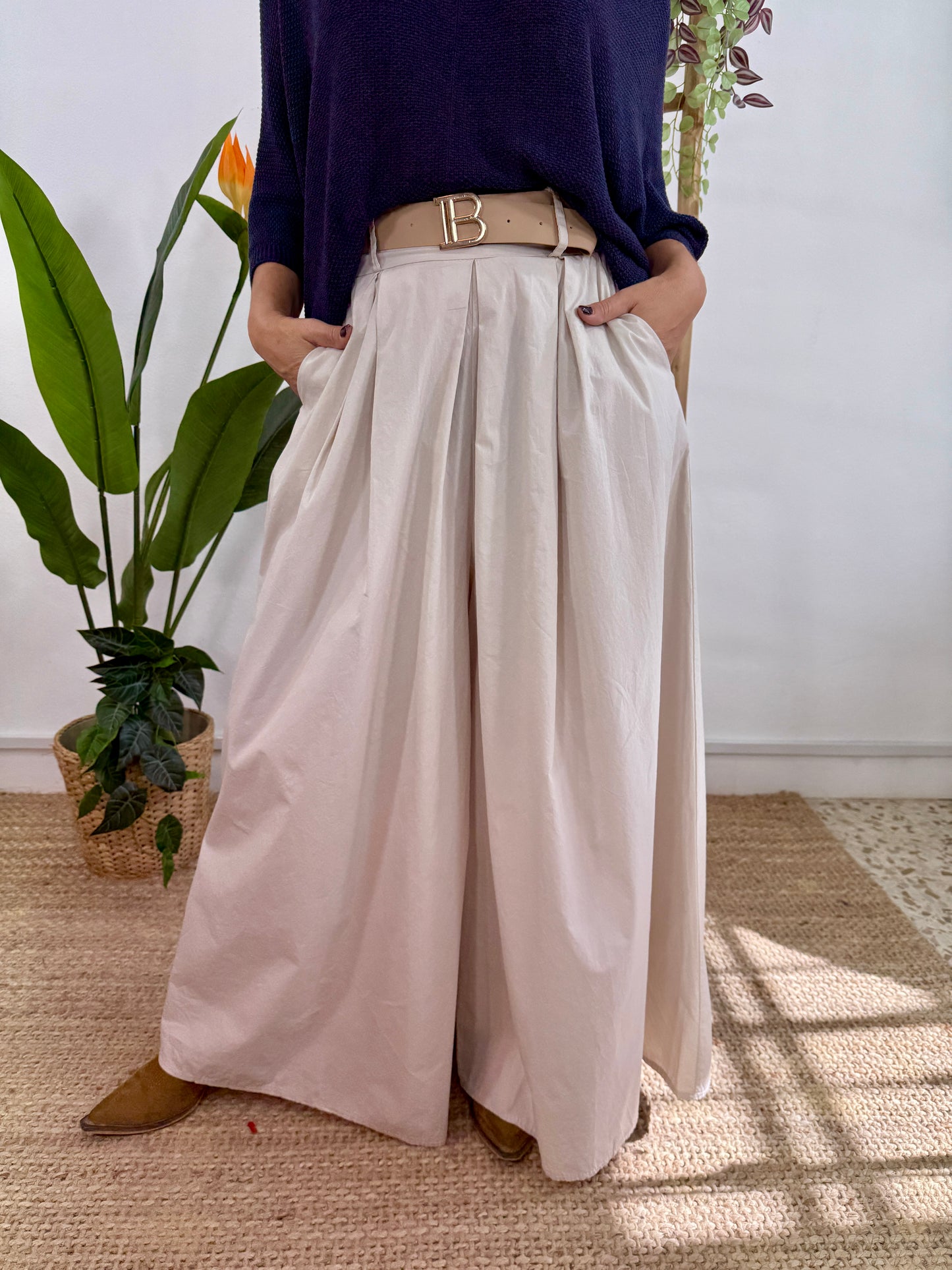 PANTALÓN ANCHO PINZA