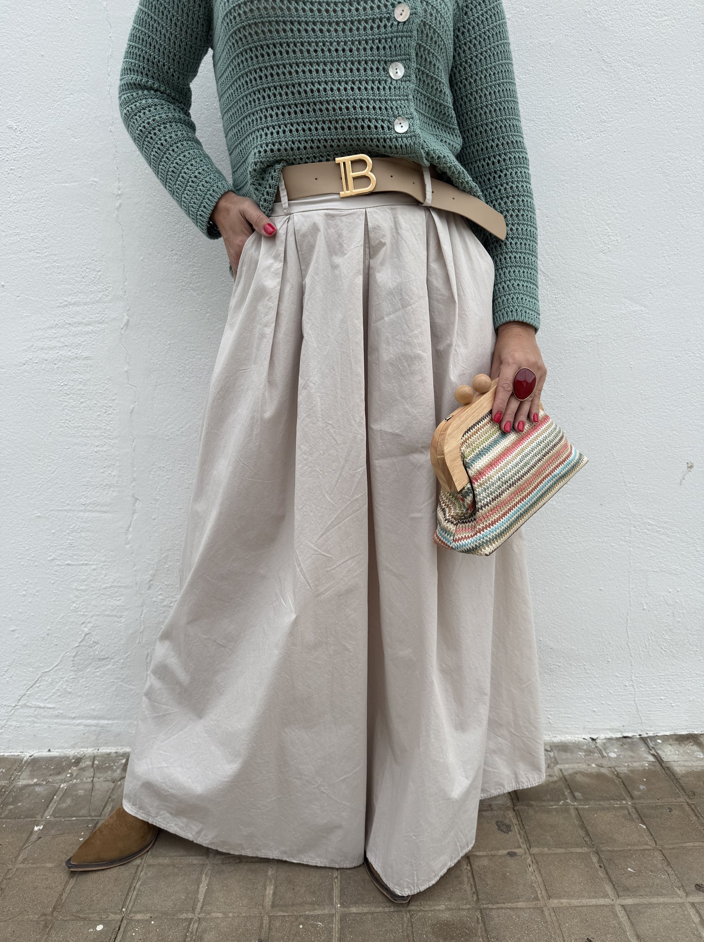 PANTALÓN ANCHO PINZA
