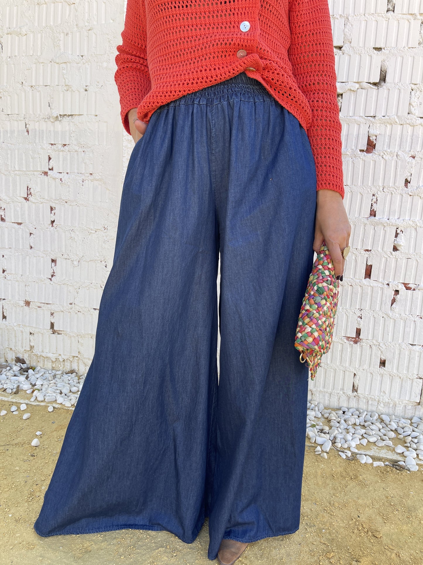 PANTALÓN VAQUERO GOMA ELÁSTICA
