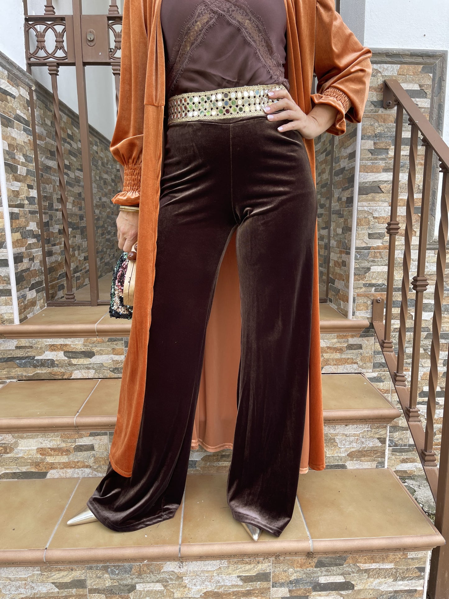VELVET PANTS