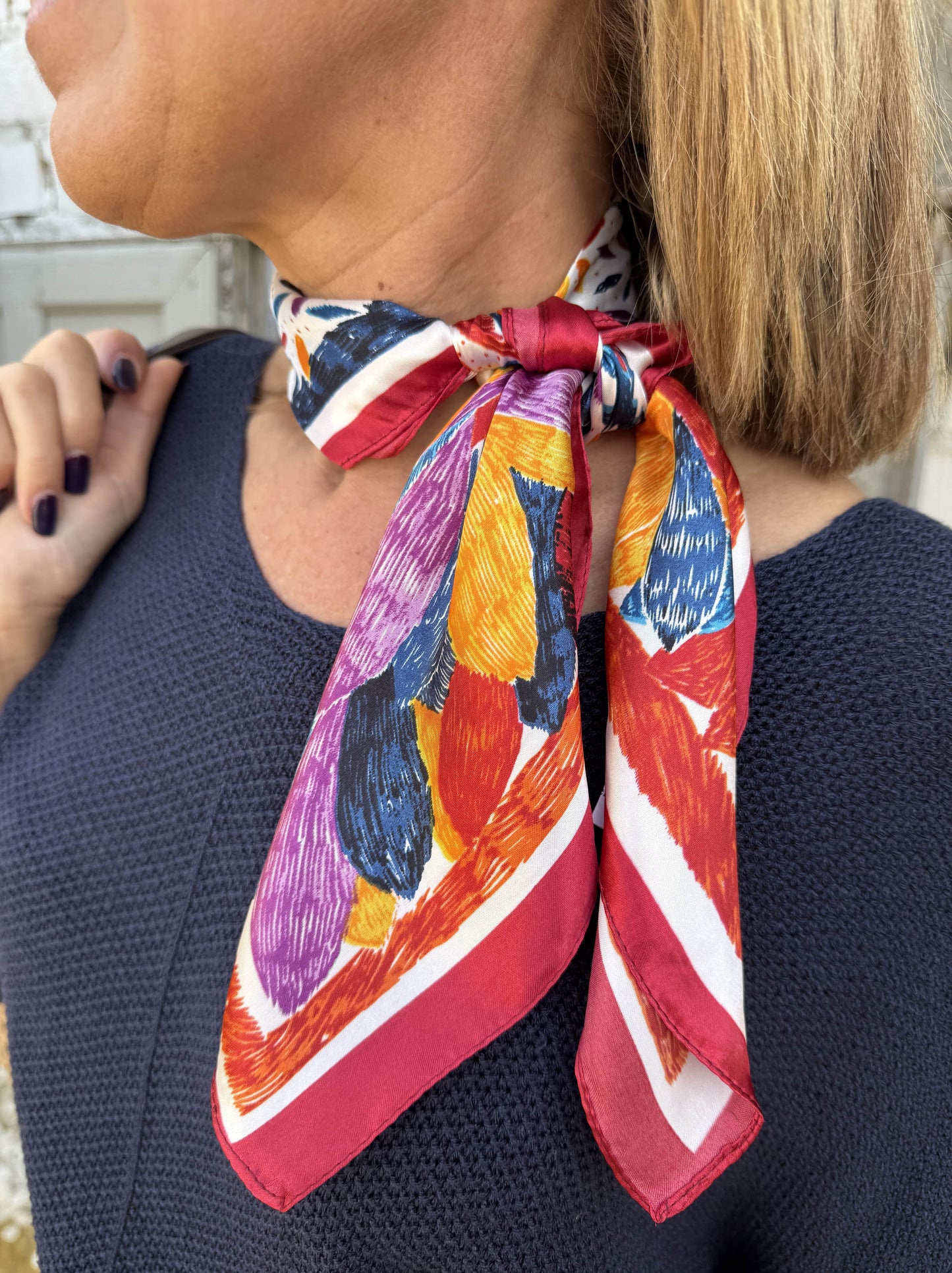 PRINTED NECK SCARF