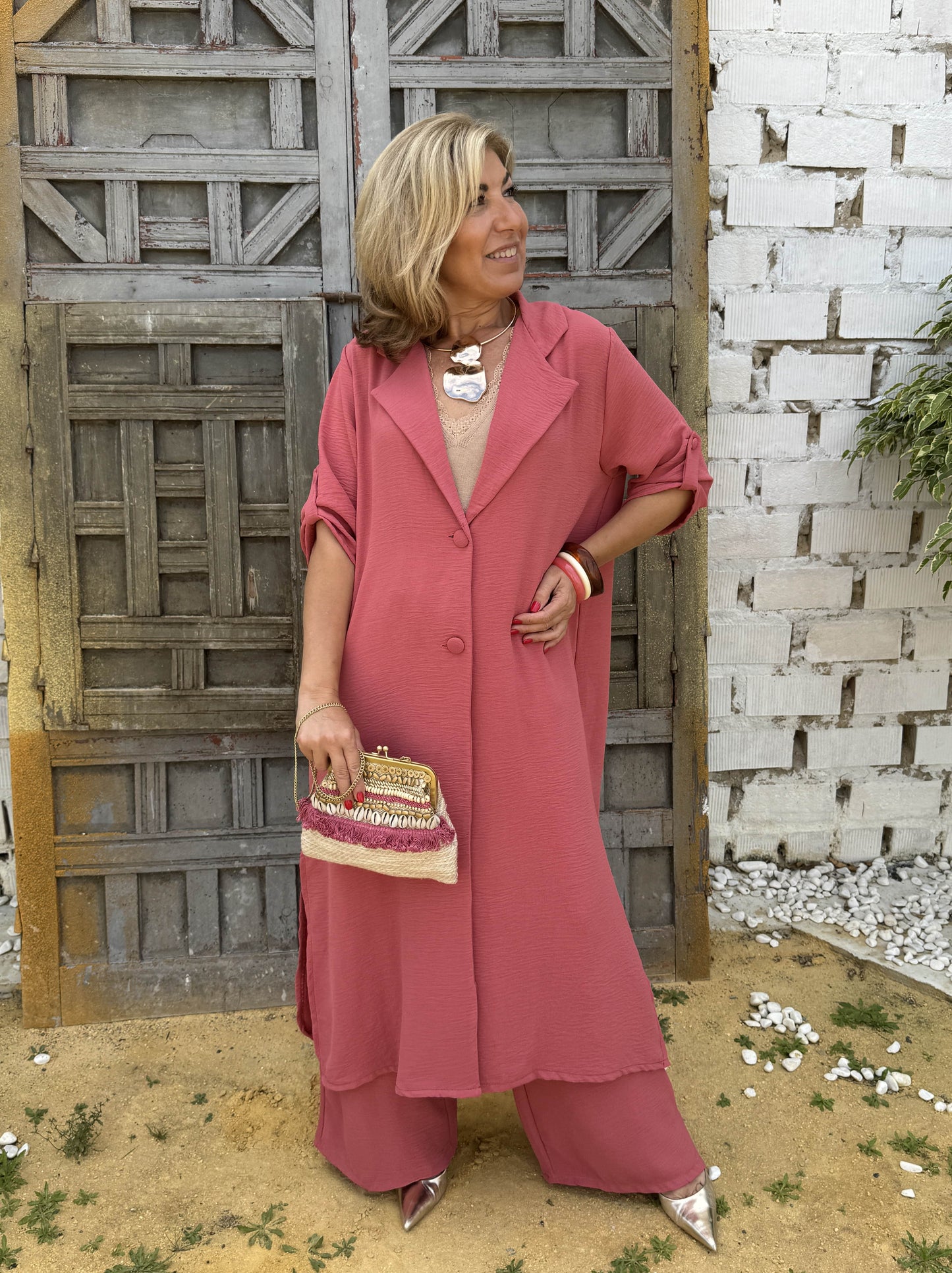 TRAJE CHAQUETA LARGO